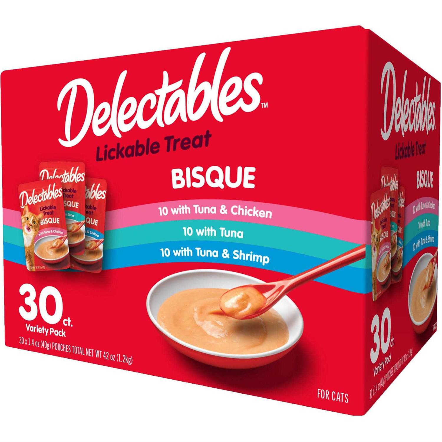 Hartz Delectables Bisque Variety Pack Lickable Cat Treats