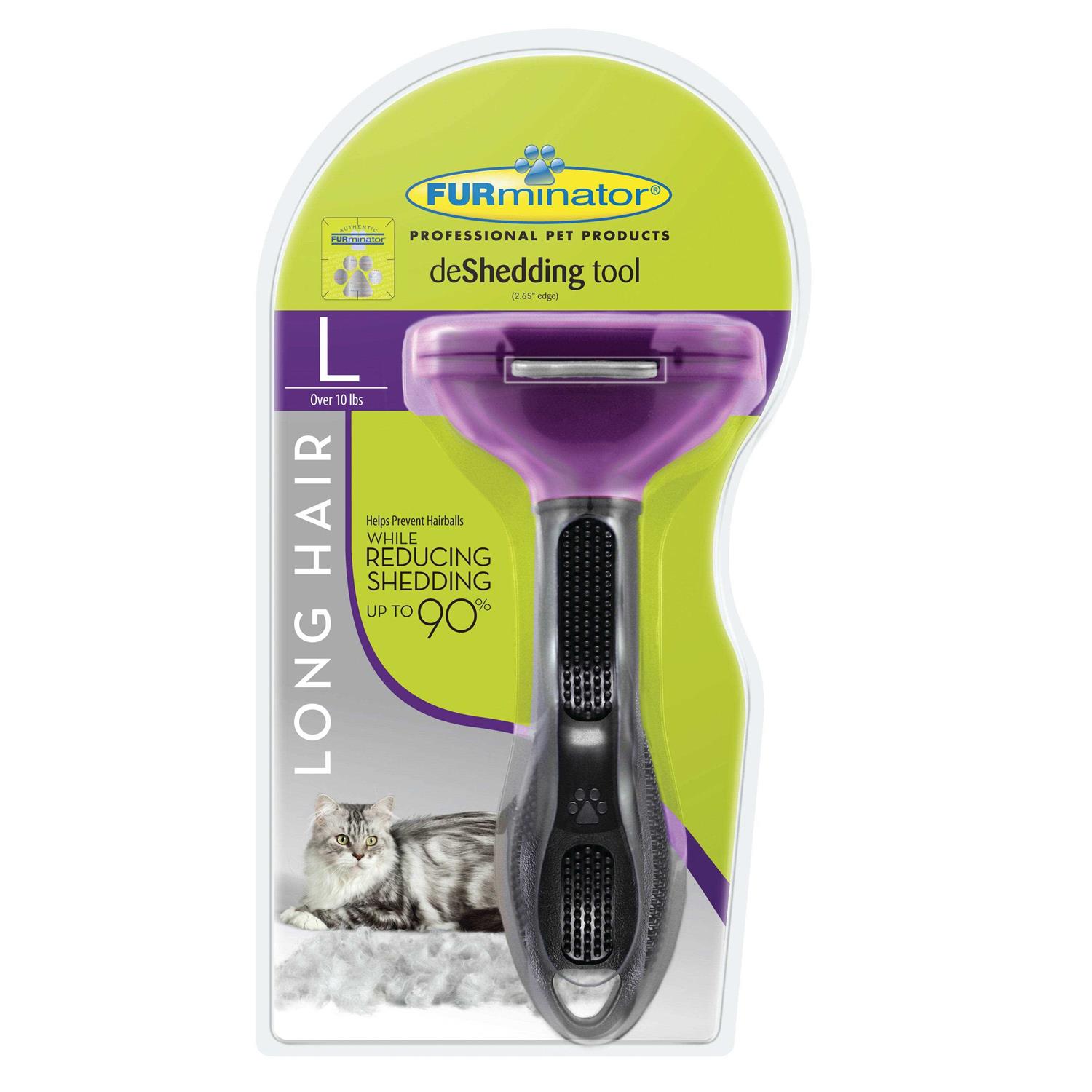 Furminator Large Long Hair Deshedding Tool for Cats