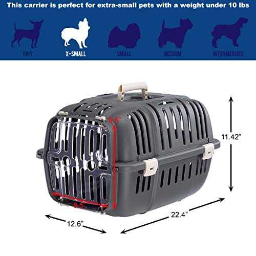 Ferplast Jet Pet Carrier Value Dog Carrier Suitable for XS Dog Breeds & Small Cats