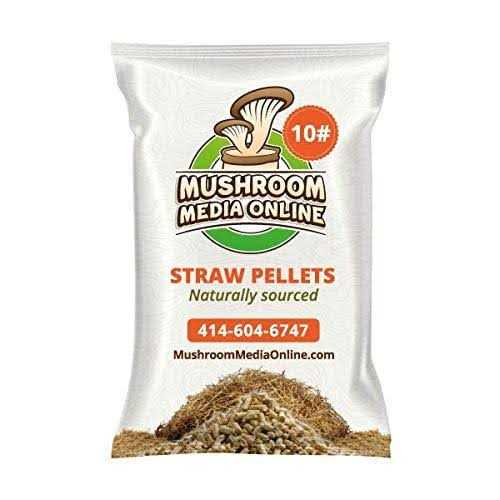 MushroomMediaOnline Wheat Straw Pellets Great for Gourmet Mushroom Growing Substrate
