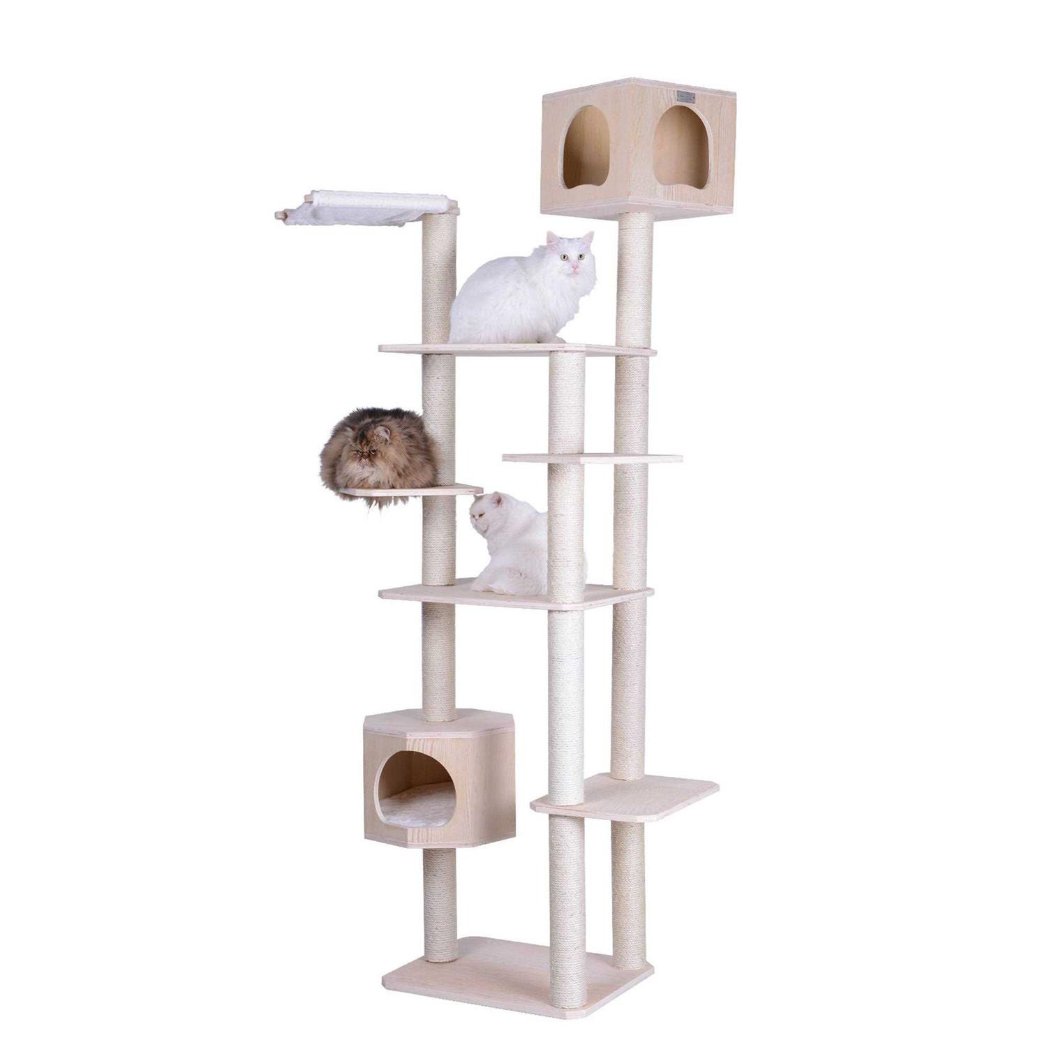 Armarkat Real Wood Premium Scots Pine 89-Inch Cat Tree with Seven Levels