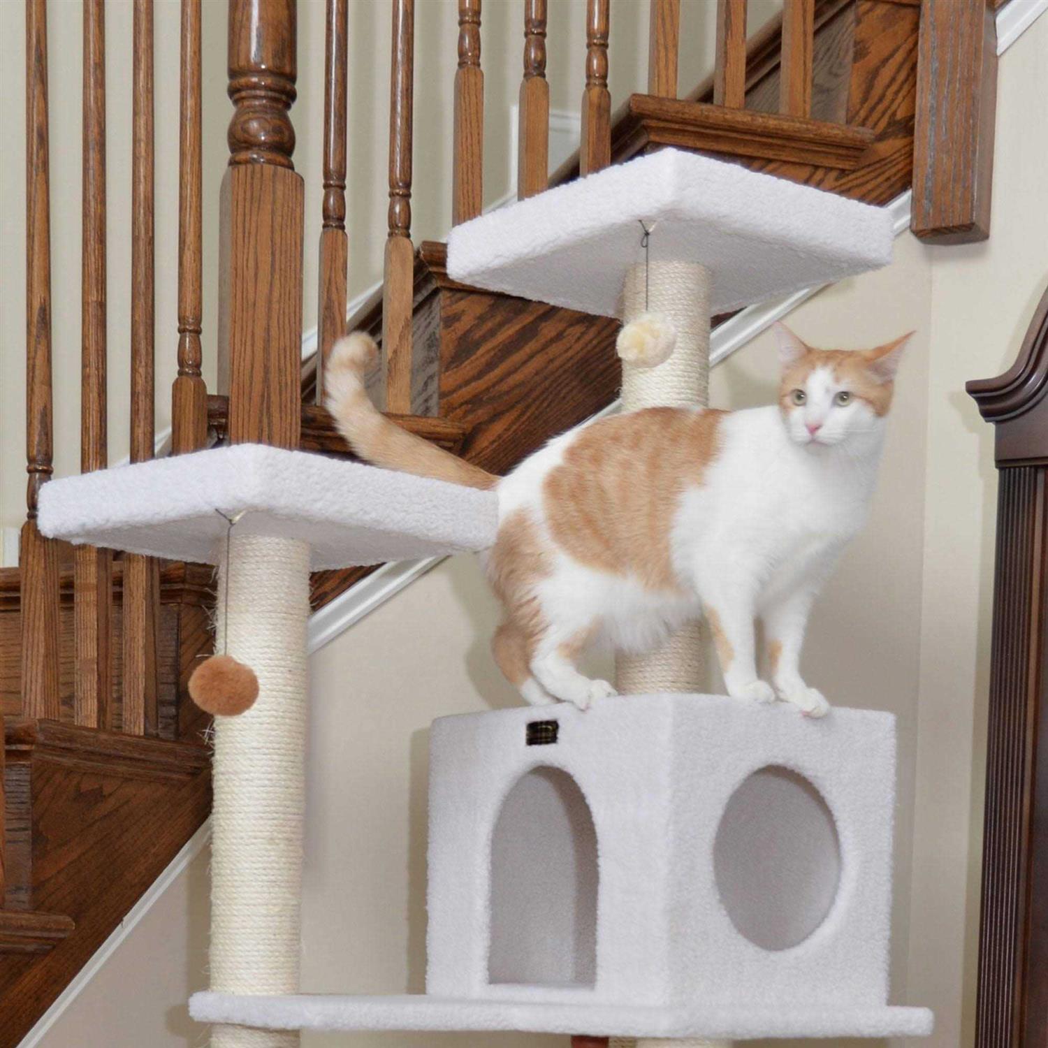 Armarkat Real Wood B7301 Classic Ivory Cat Tree