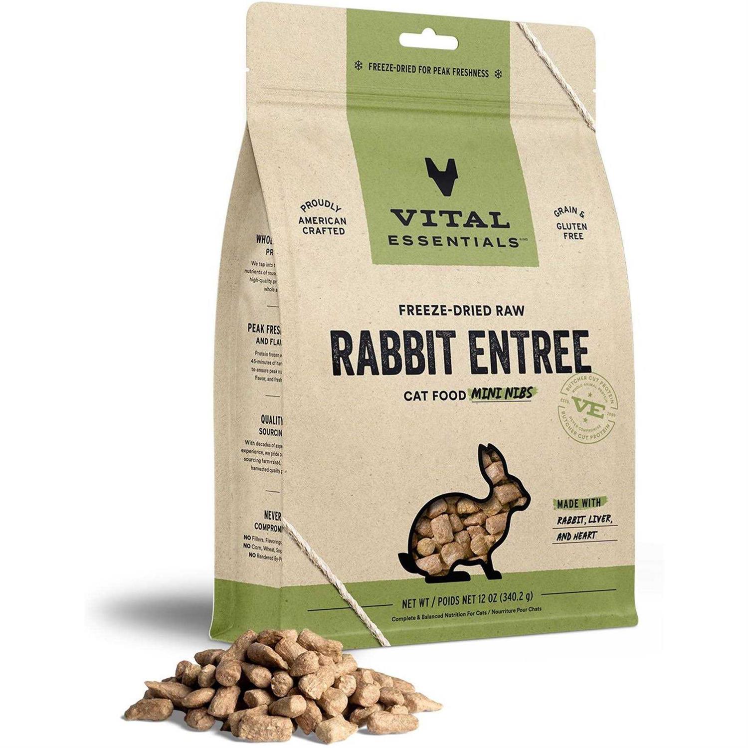 Vital Essentials Entree Mini Nibs Freeze-Dried Raw Cat Food