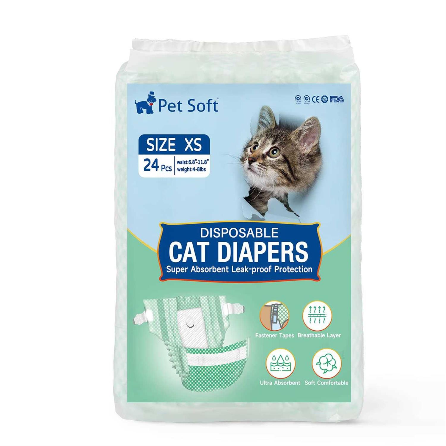 Pet Soft Disposable Cat Diapers Female Dog Diapers for Cats & Dogs in Heat Period or Urine Incontinence