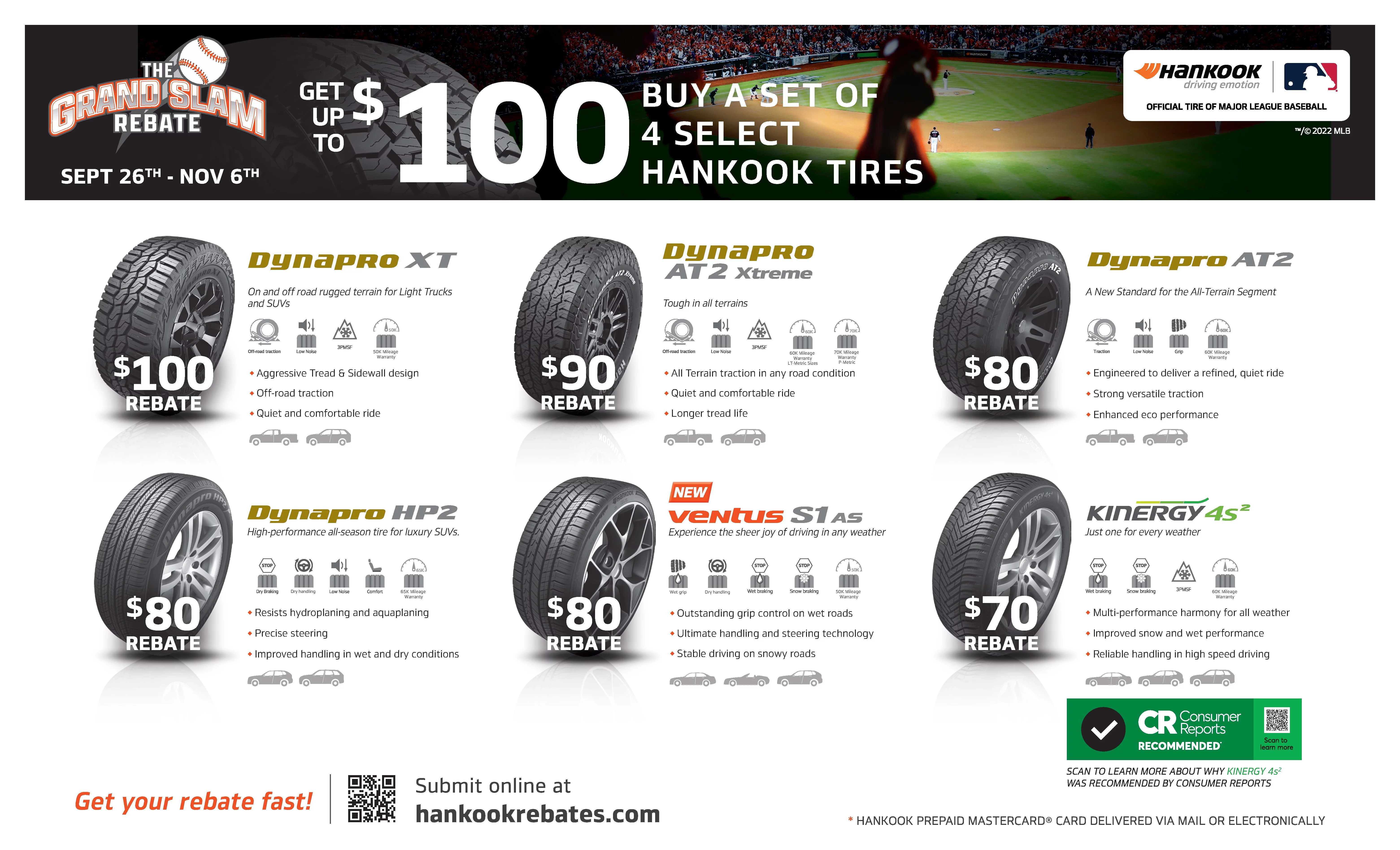 Hankook Dynapro AT2 (RF11) 255/60R18 108 T Tire.