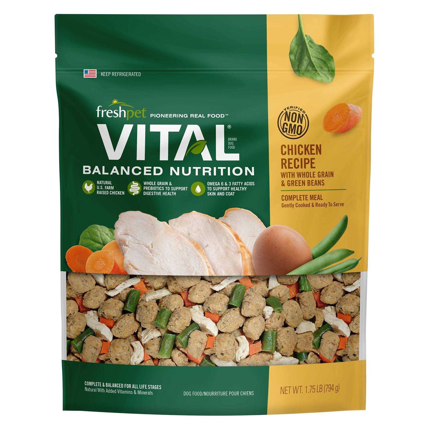 Freshpet Vital Complete Meal adult Dog Food Chicken