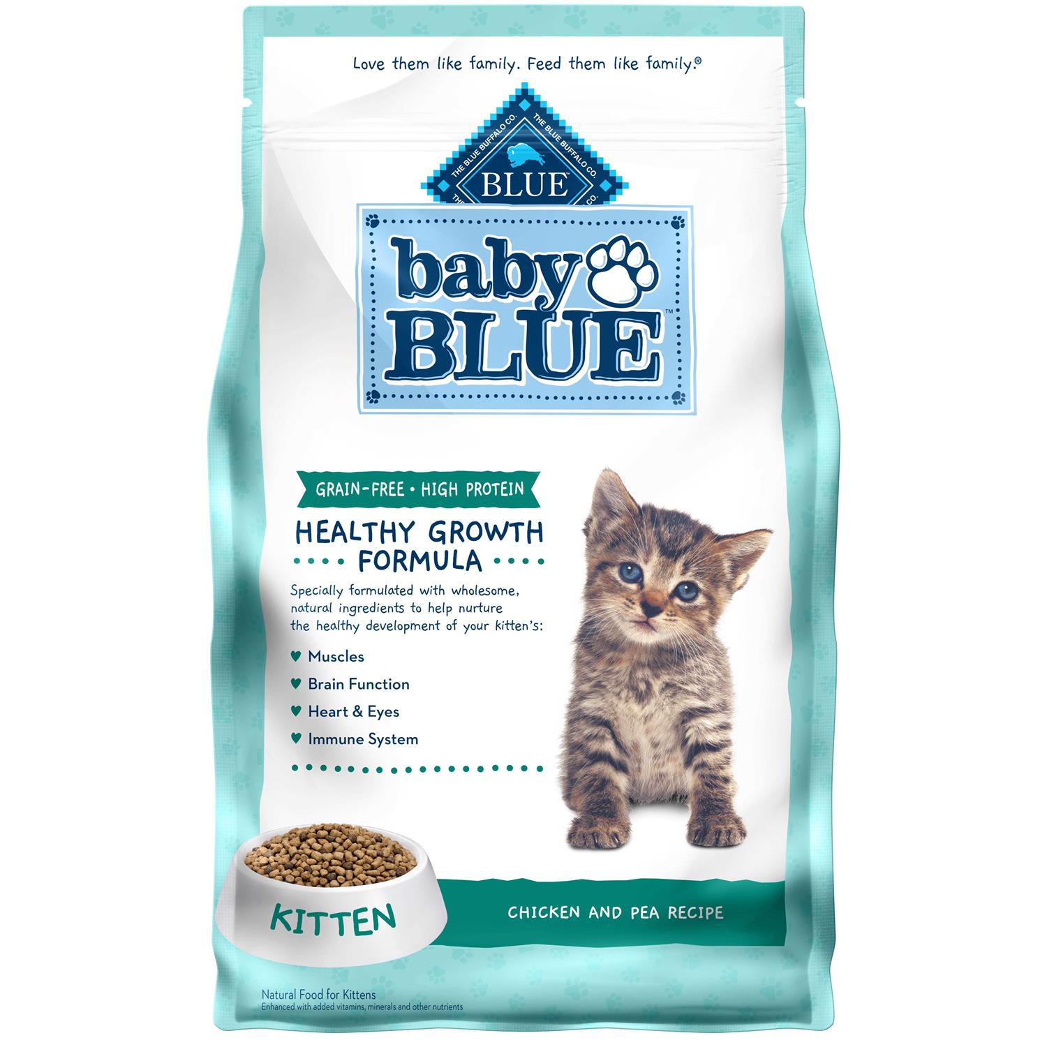 Blue Buffalo Baby Blue Healthy Growth Formula High Protein Natural Dry Kitten Food