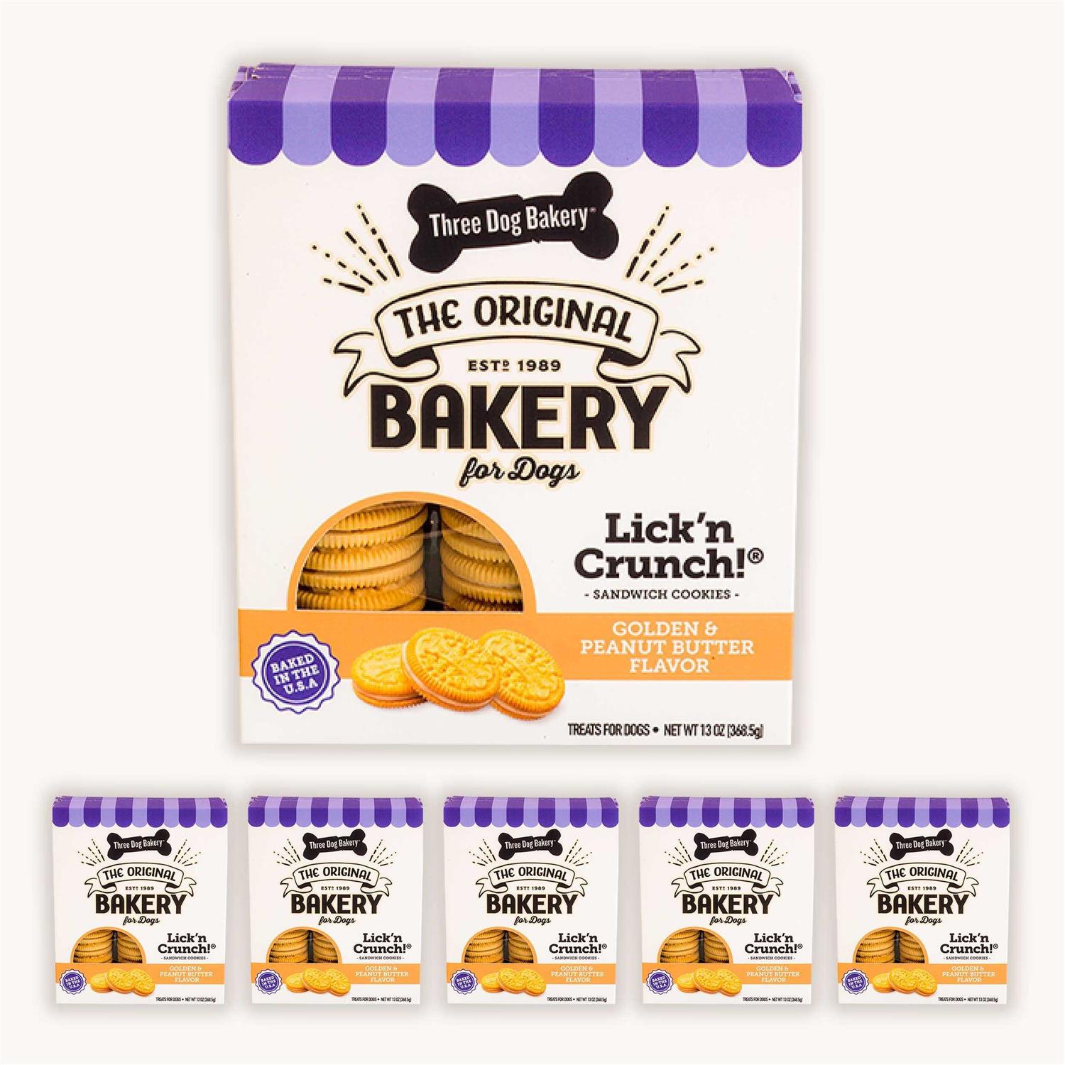 Three Dog Bakery Lick ‘n Crunch Sandwich Dog Treats