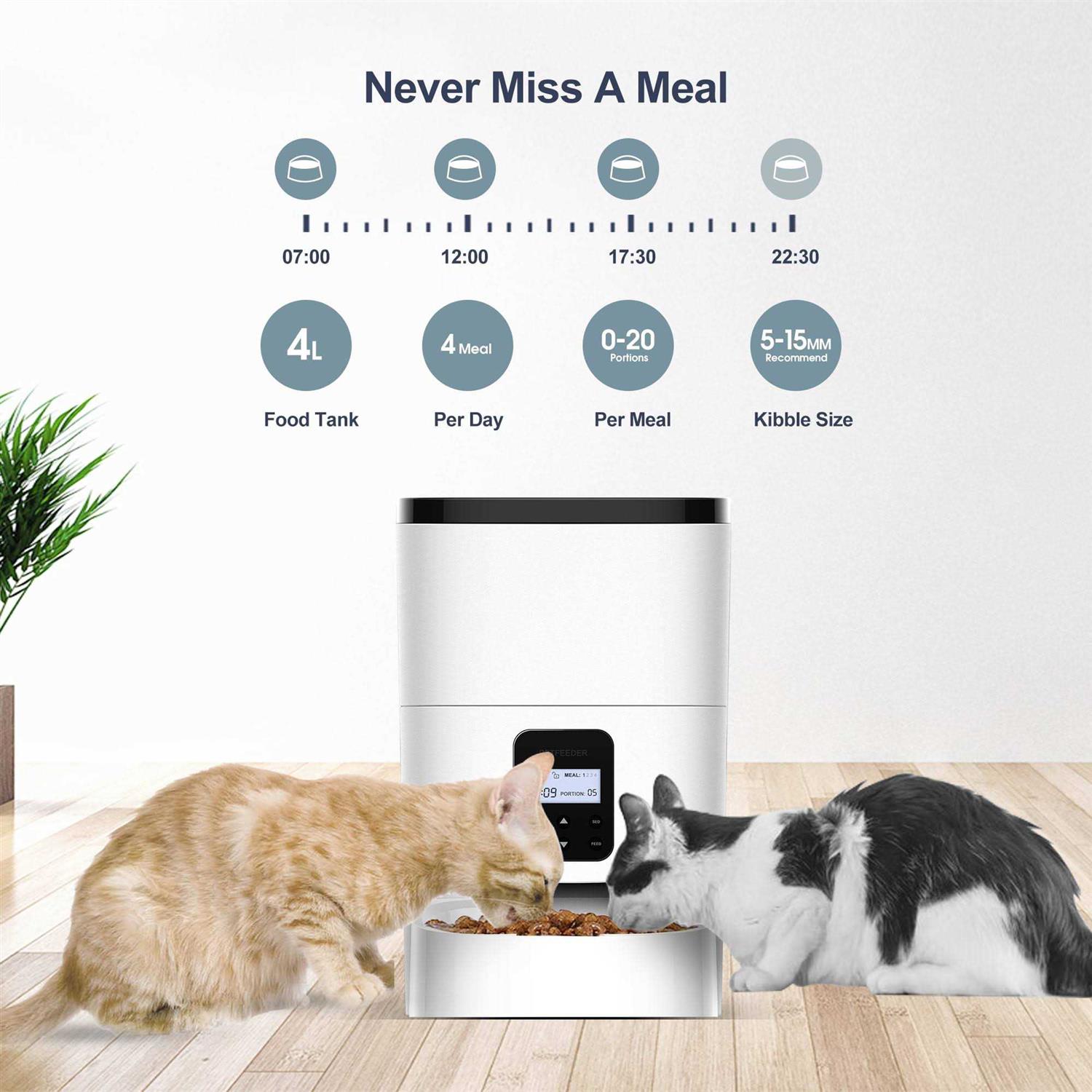 Petdiary Automatic Dog & Cat Feeder