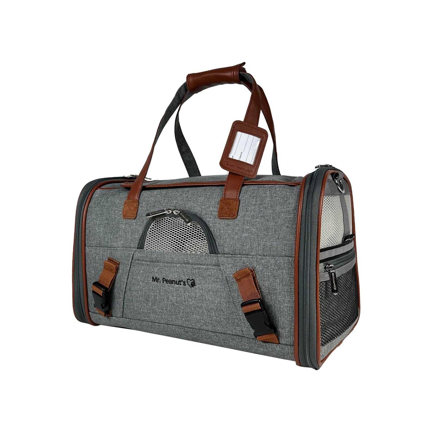 Mr. Peanut’s Airline Approved Soft Sided Pet Carrier Low Profile Gold Series Tote
