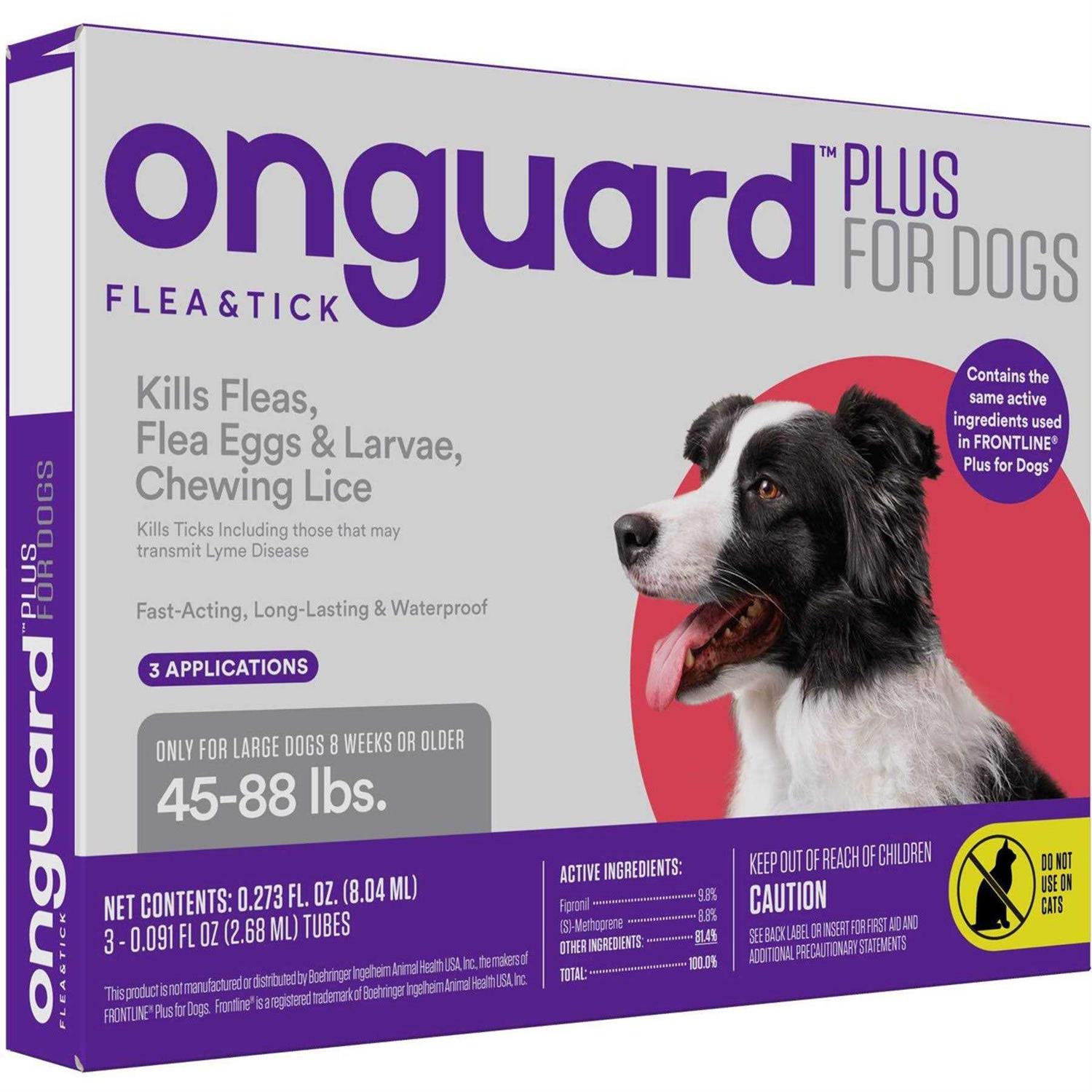 Onguard Plus Flea & Tick Spot Treatment for Dogs