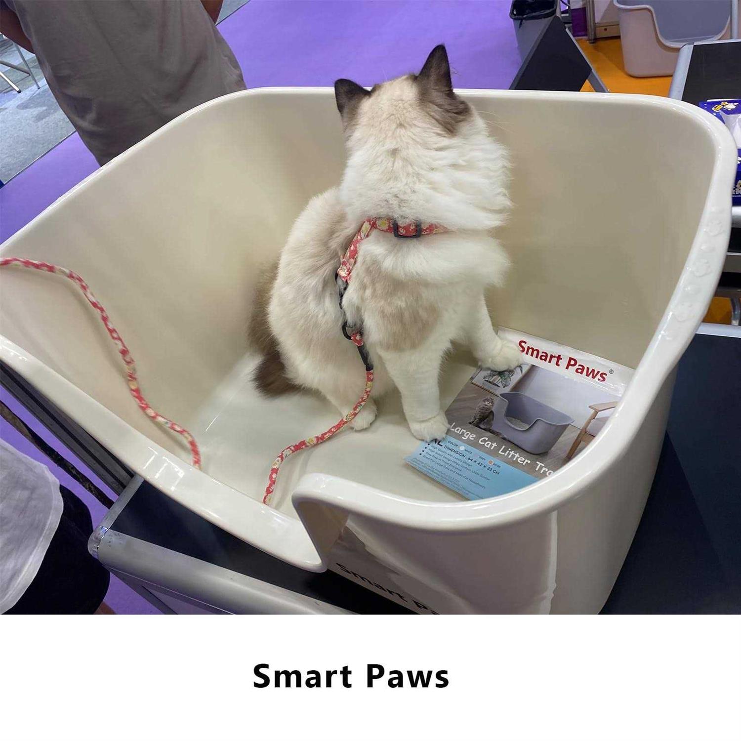 Smart Paws Cat Litter Box with High Sides