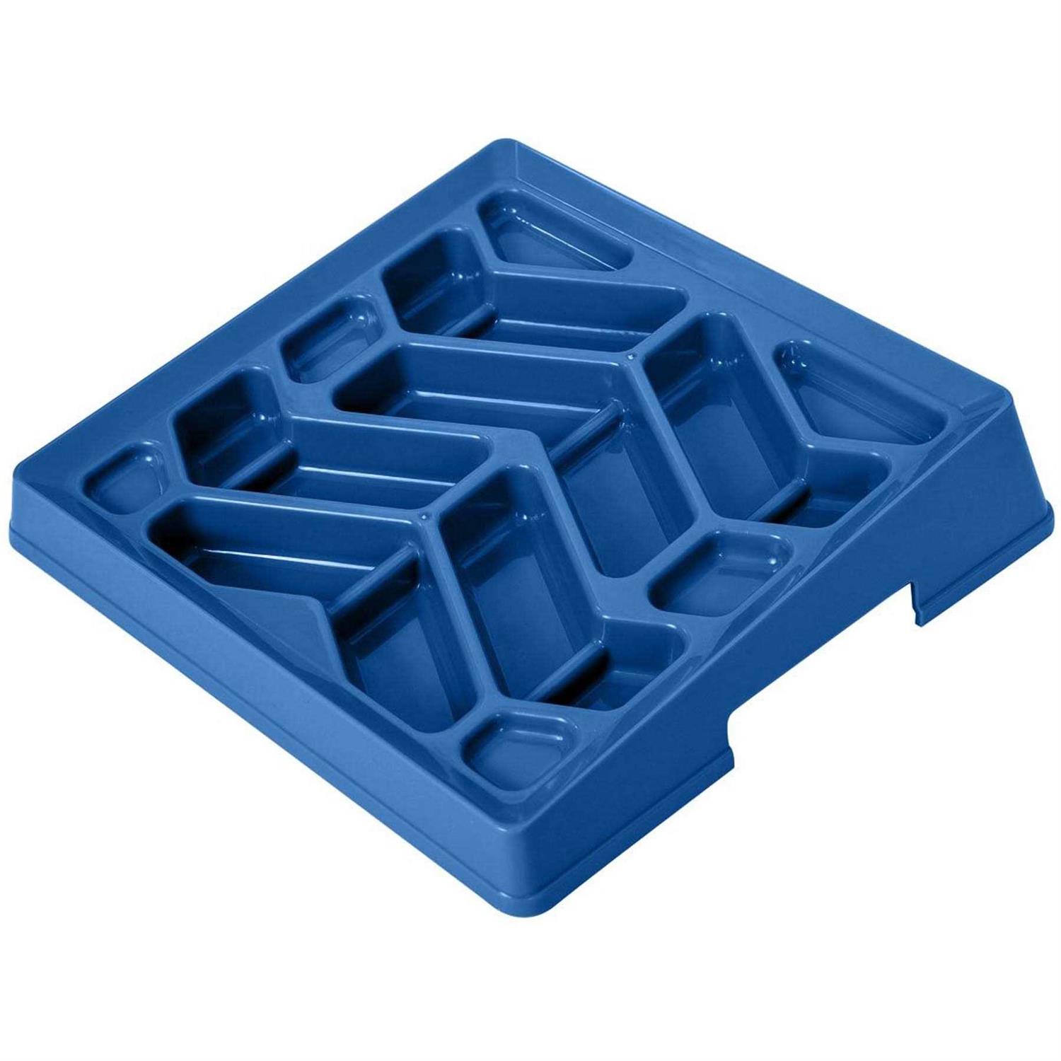 Leashboss Flat Face Feeder Tilted Slow Feed Bowl for Short Snout Dogs & Cats