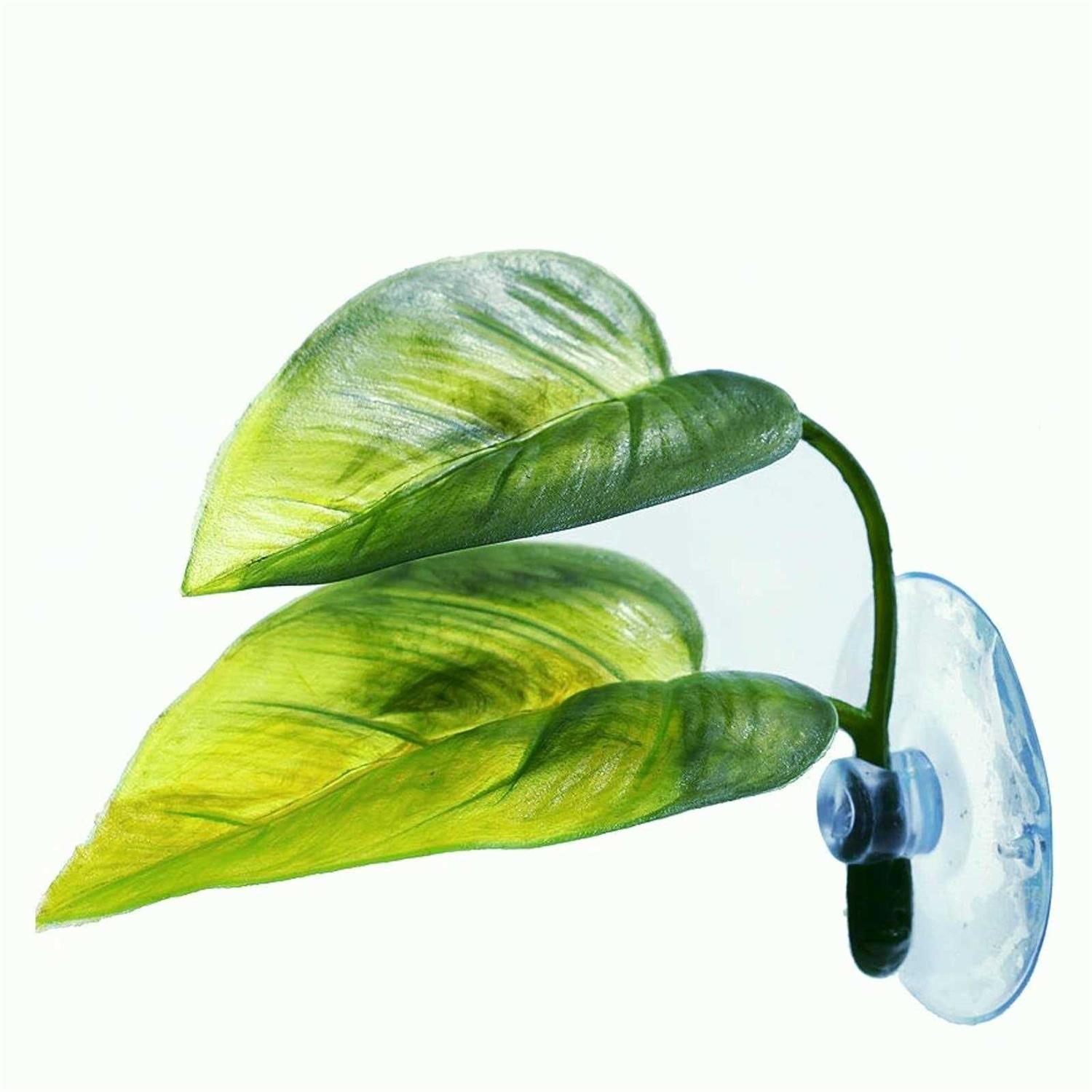 Betta Fish Leaf Pad Simulating The Natural Habitat for Betta Spawning Grounds Breeding Resting Bed Plastic Suction Cup