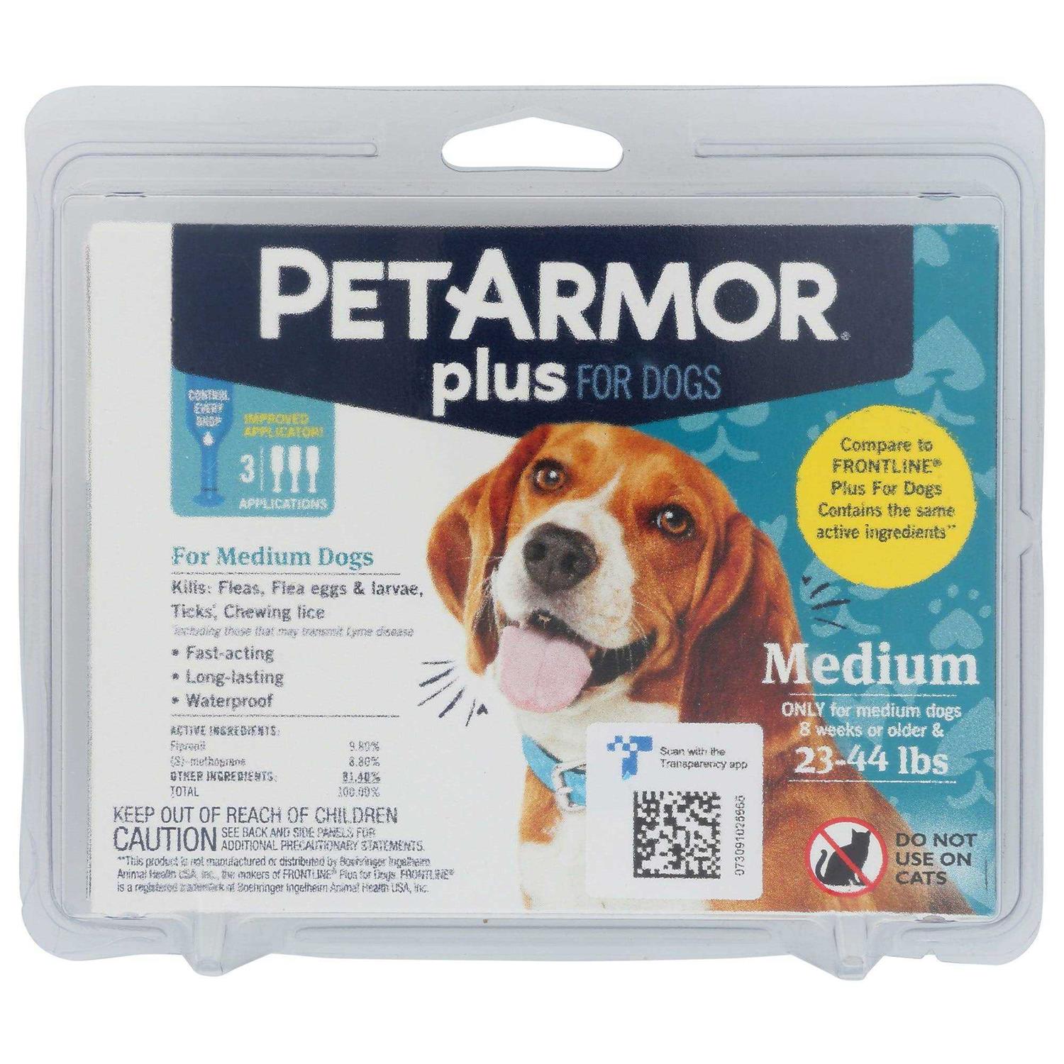 PetArmor Plus Flea Tick Treatment for Dogs