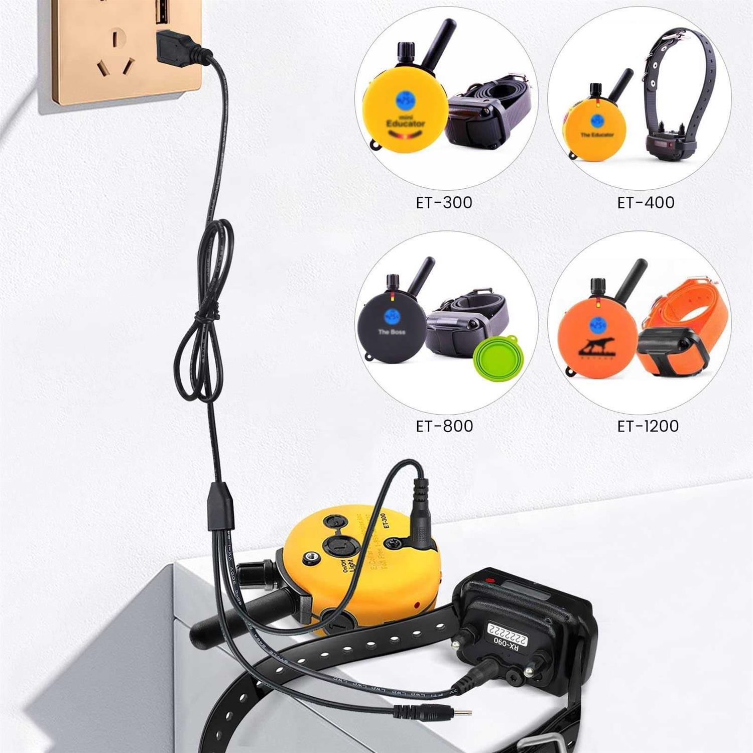 YEAOI Shock Collar Charger Replacement for PATPET Petrainer Educator BOUSNIC Paipaitek PetSpy Barking Collar