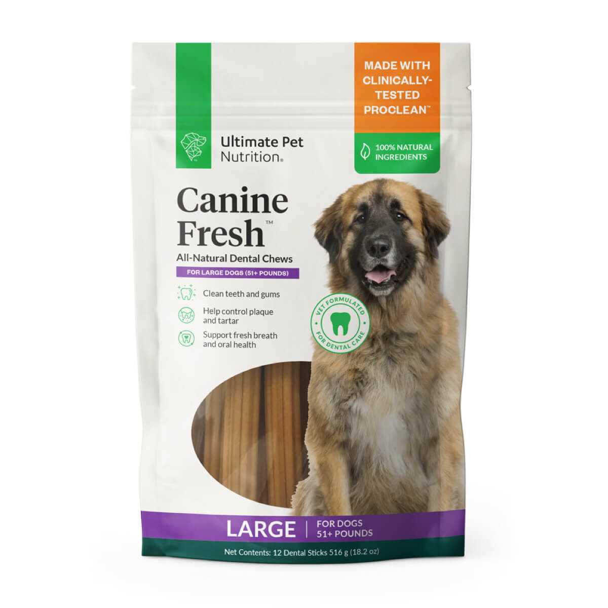 Ultimate Pet Nutrition All Natural Canine Fresh Dental Chews Sticks Dogs