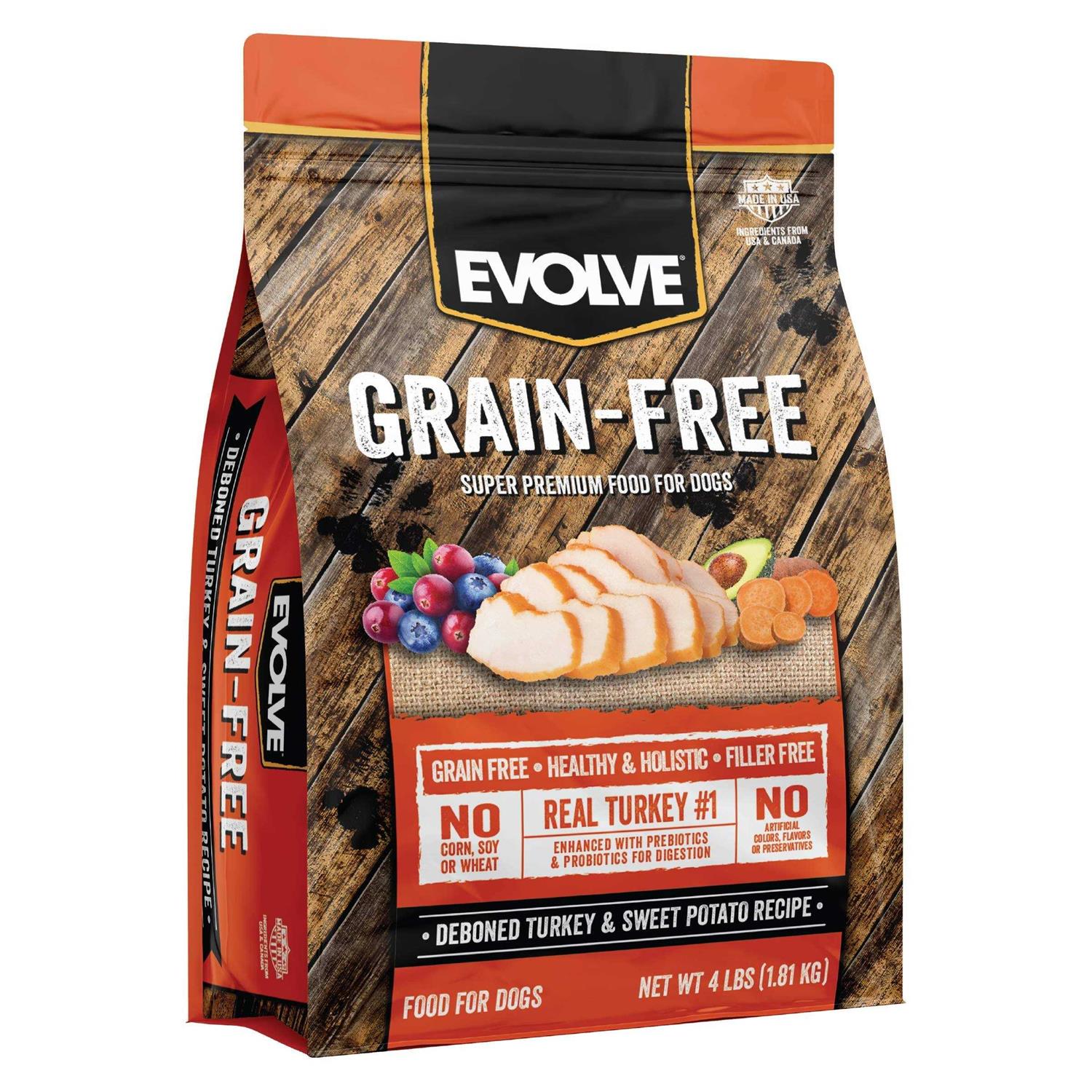 Evolve Grain Free Turkey and Sweet Potato Dog Food