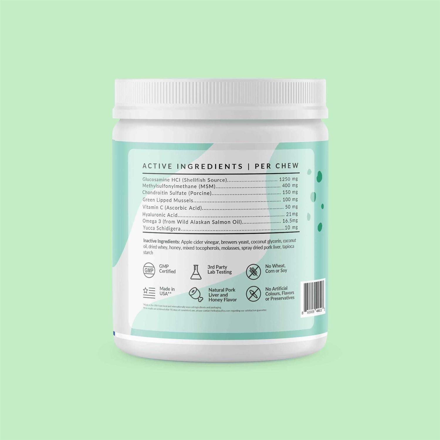 Wuffes Chewable Dog Hip and Joint Supplement for Large Breeds