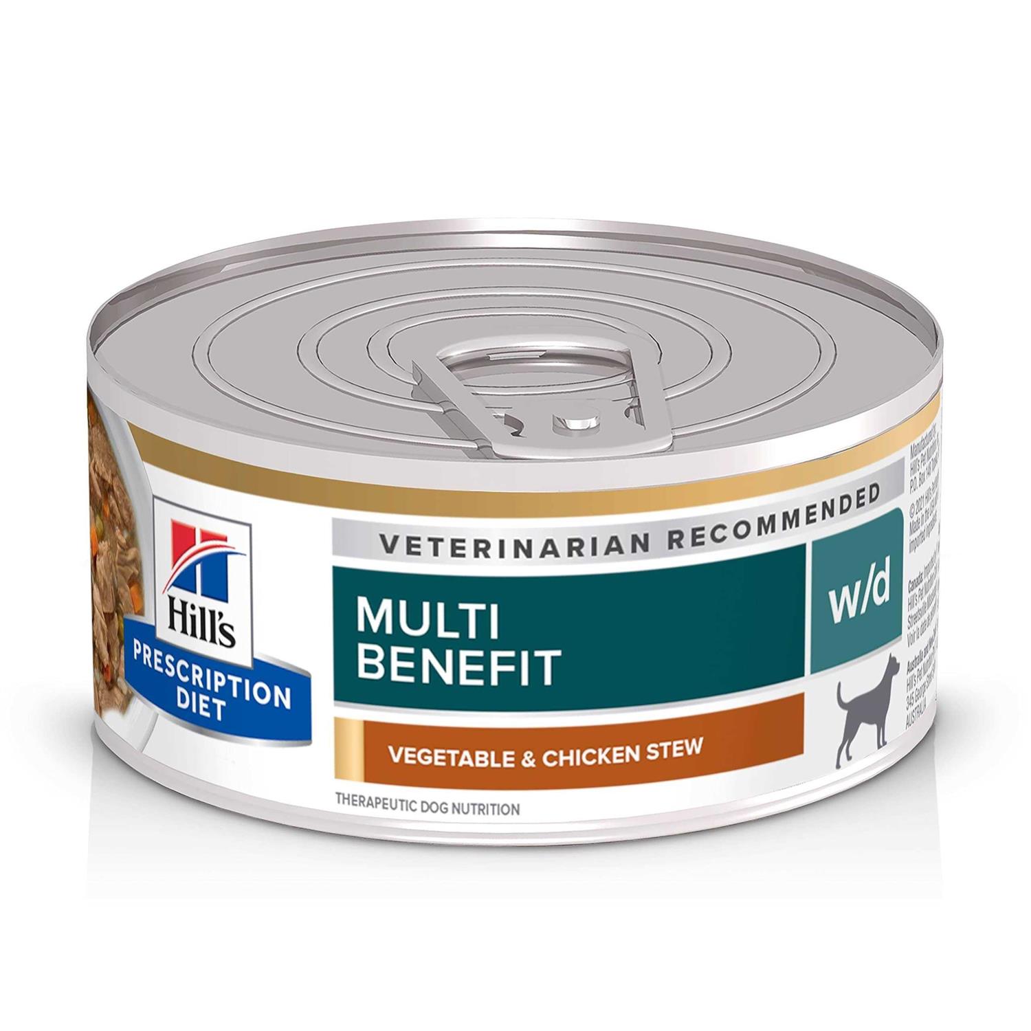 Hill’s Prescription Diet w/d Multi-Benefit Vegetable & Chicken Stew Wet Dog Food