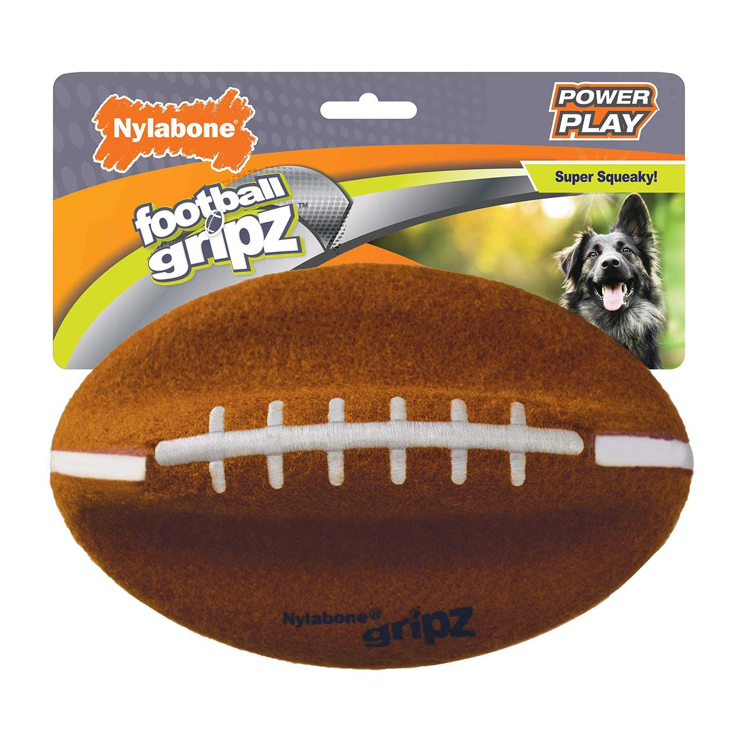Nylabone Power Play Football Gripz Dog Toy
