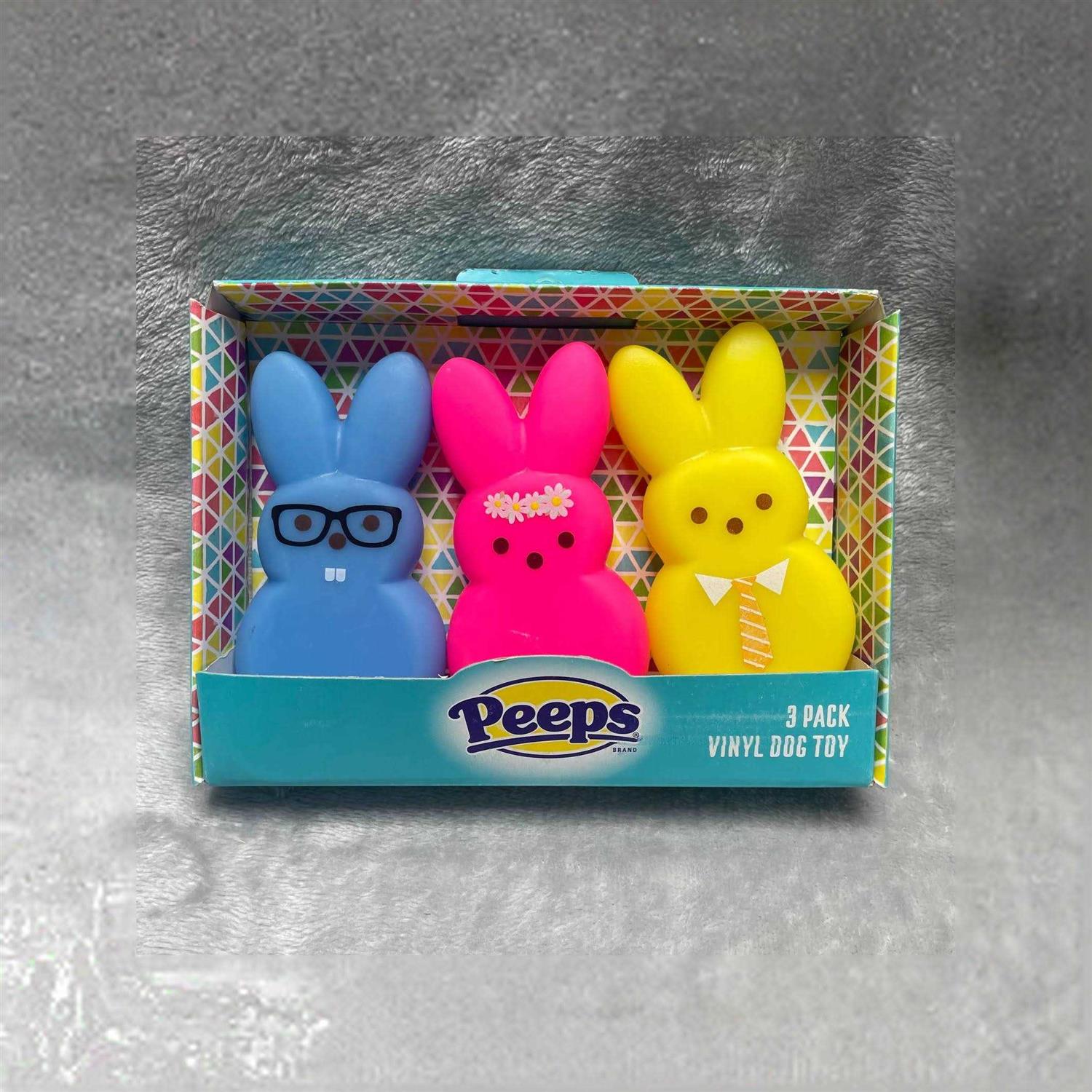 Peeps Dog Toy Vinyl Bunny