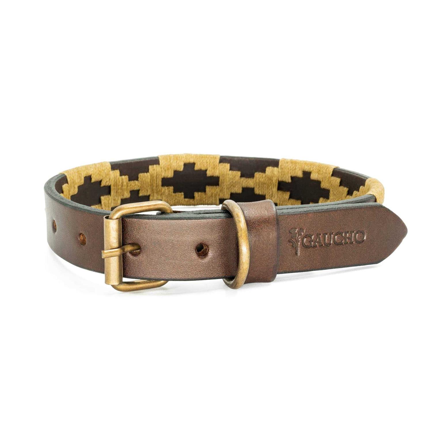 GauchoLife Polo Dog Collar Leather Hand-Stitched