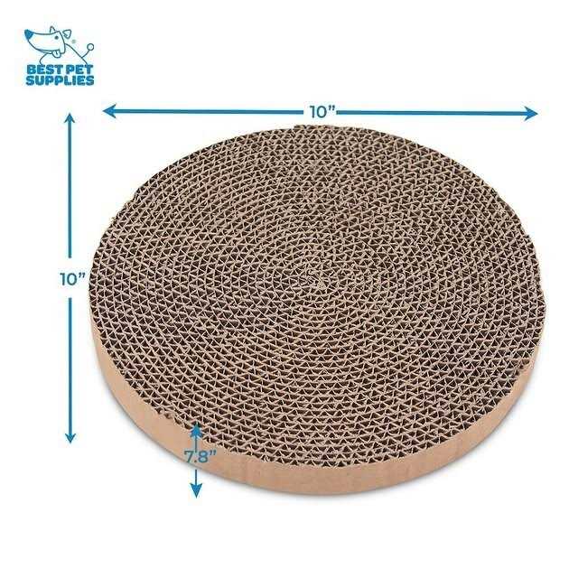 Best Pet Supplies Scratch and Spin Cat Scratcher Replacement Pads for Active Play