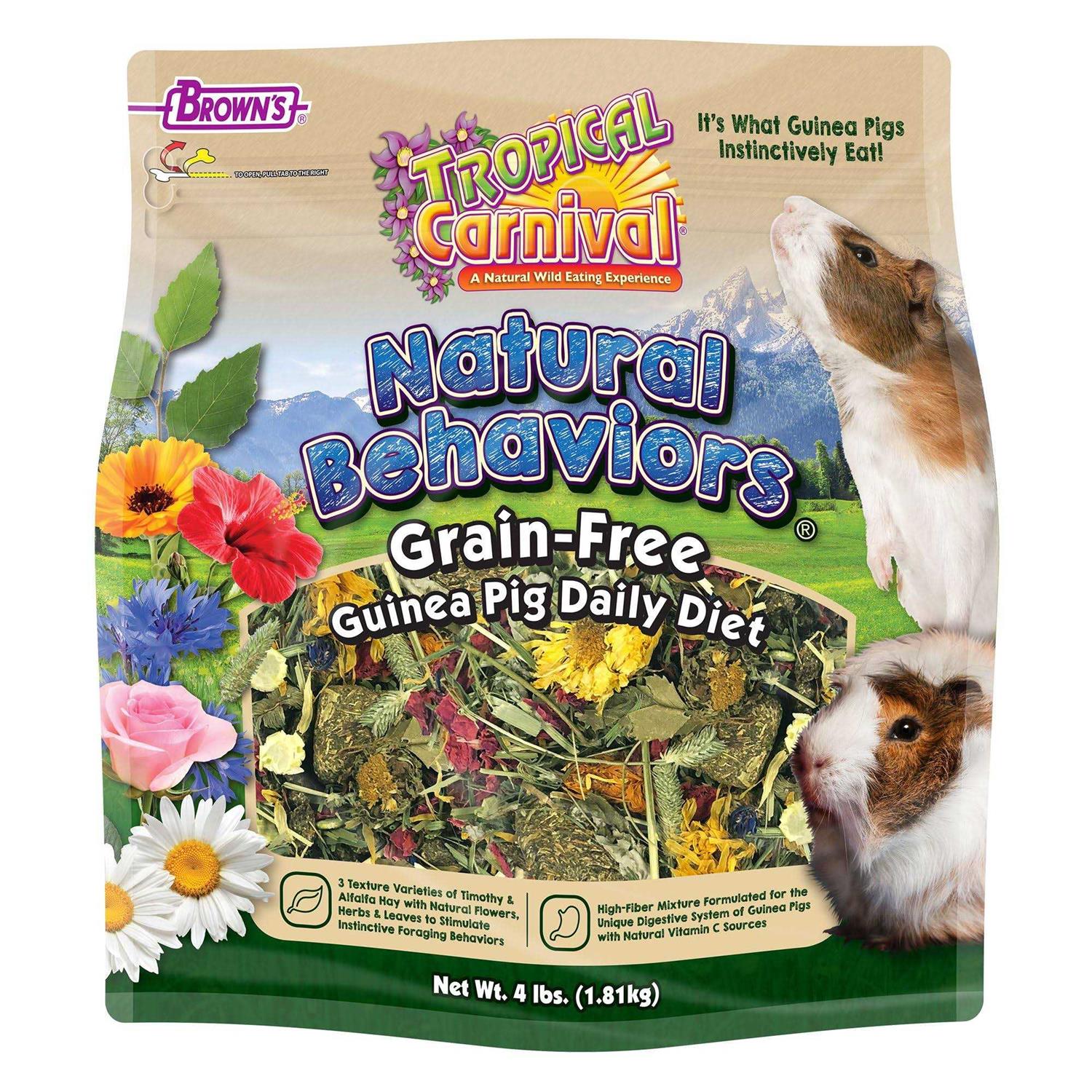 Brown’s Tropical Carnival Natural Behaviors Grain-Free Guinea Pig Diet