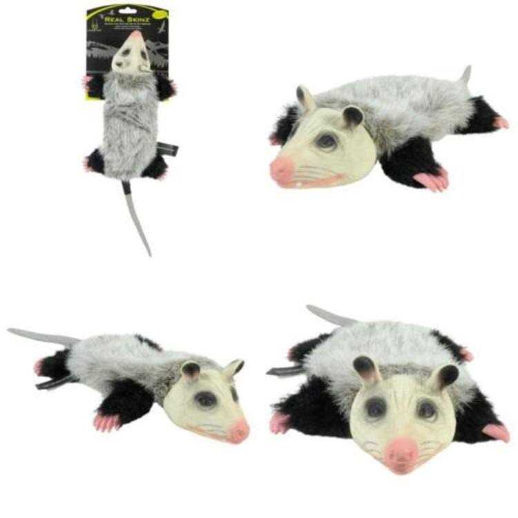 Hyper Pet Opossum Real Skinz Dog Toy