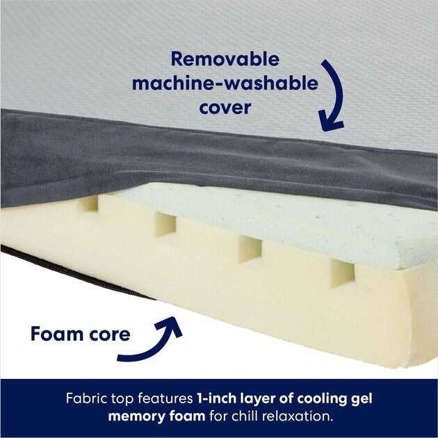 Frisco Cooling Orthopedic Pillow Dog Bed w/Removable COVER Large