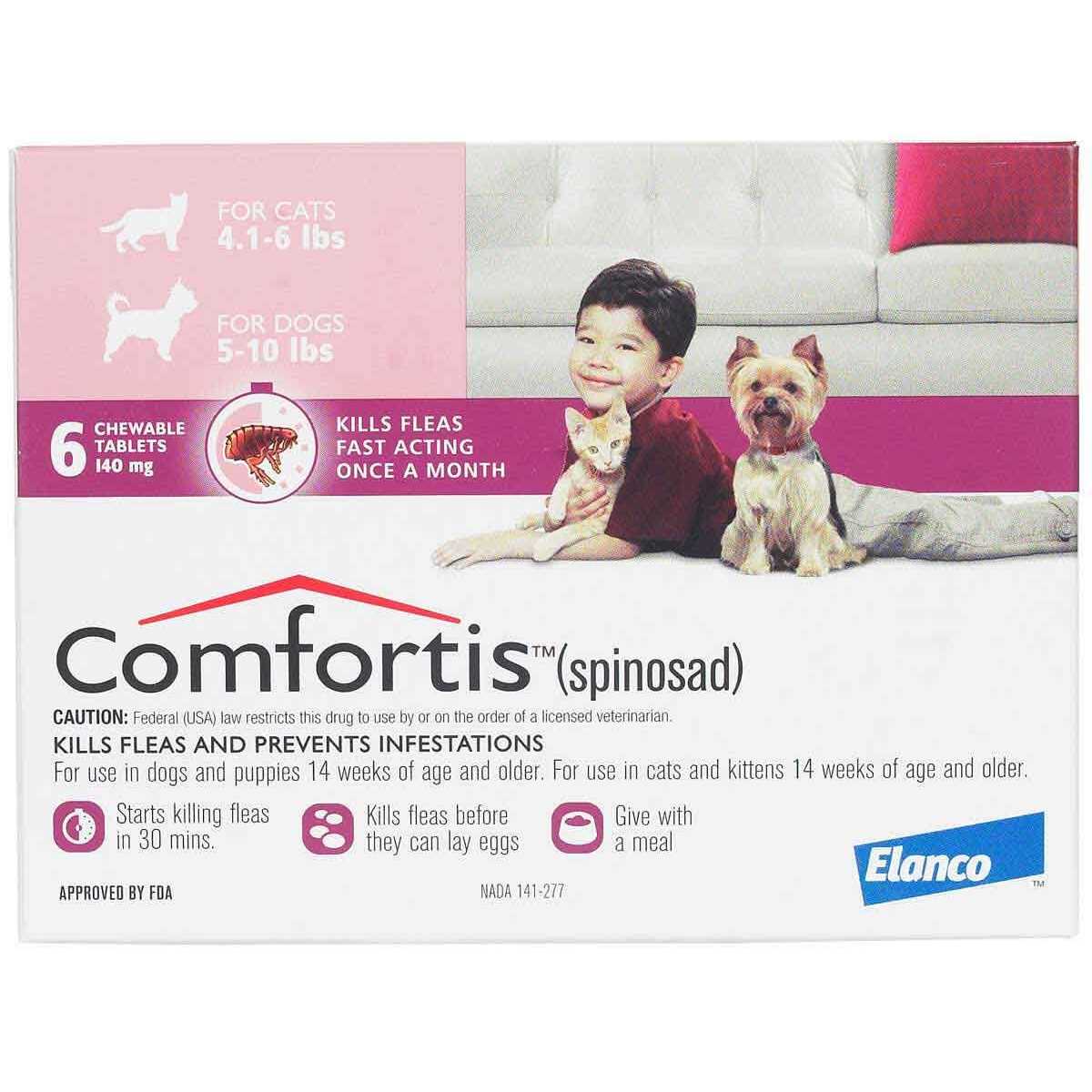 Comfortis Chewable Tablets for Dogs & Cats
