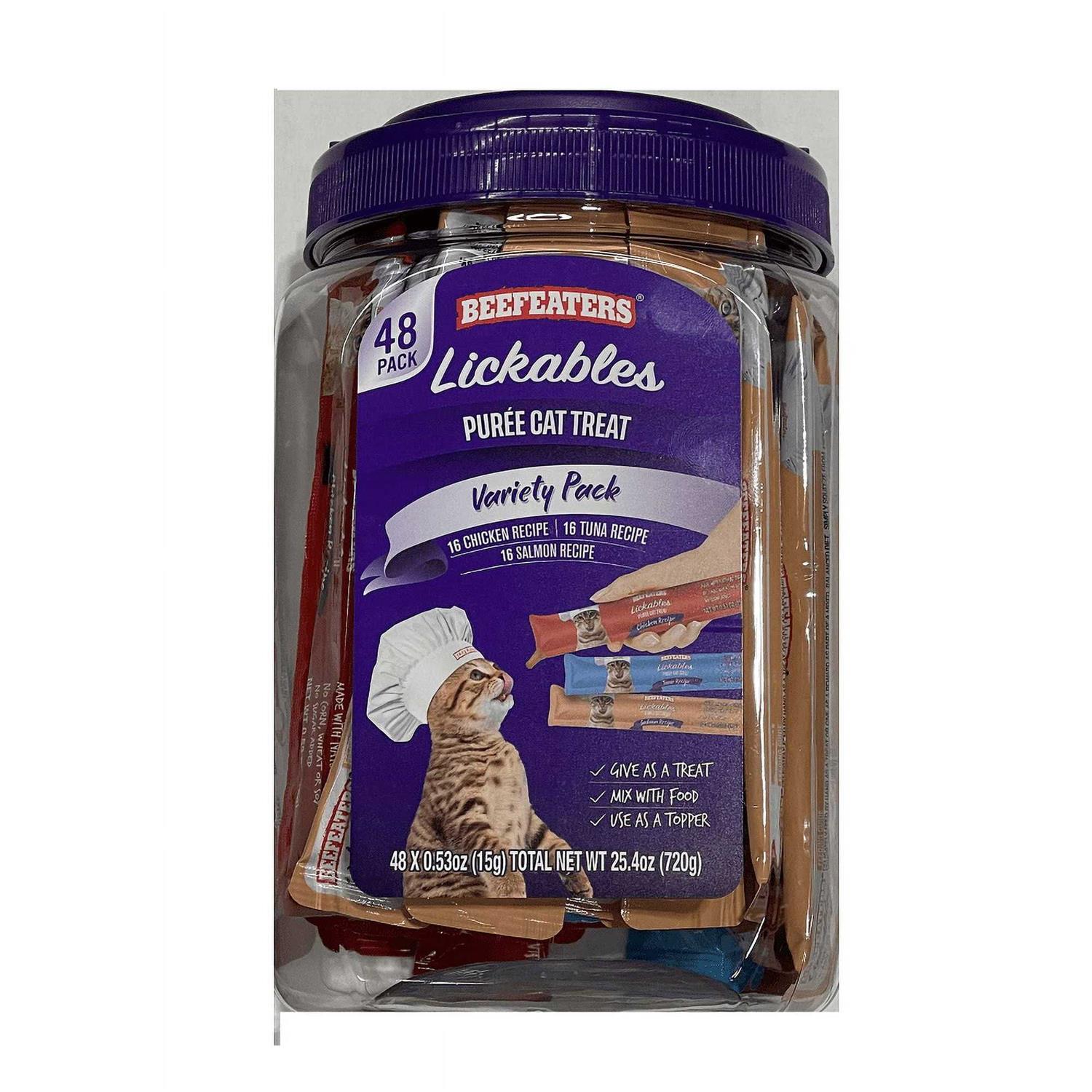 Beefeaters Lickables Puree Cat Treat Variety Pack 25.4 OZ