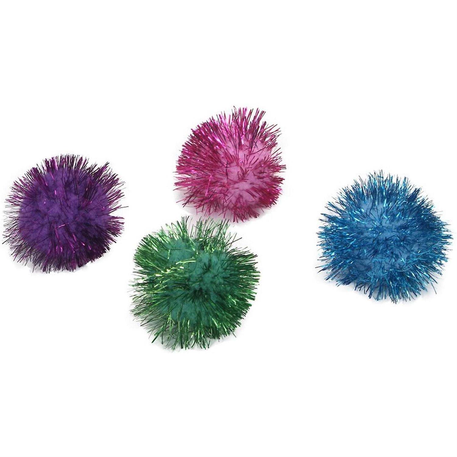 Turbo Glitter Pom Poms Ball Cat Toys