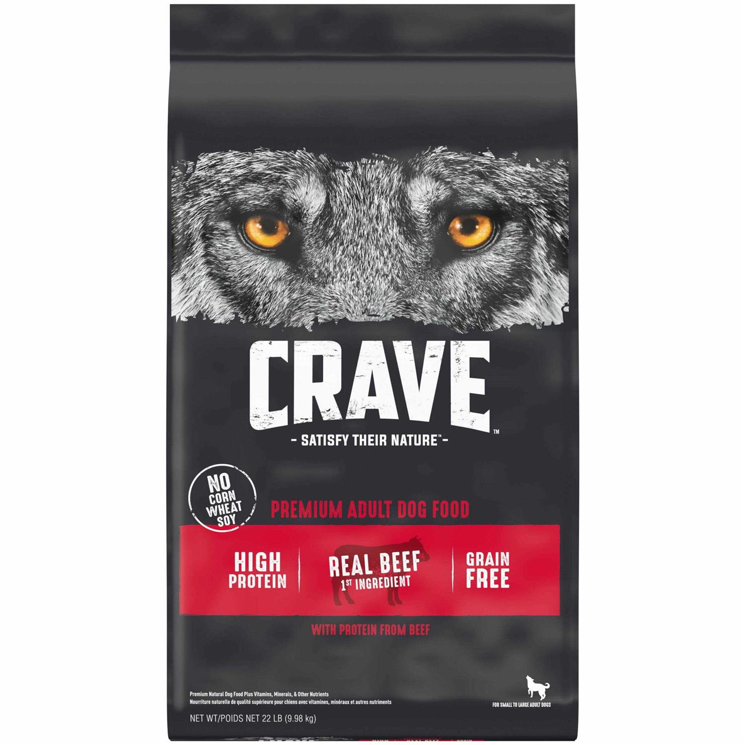 Crave Grain Free Adult Dry Dog Food with Protein