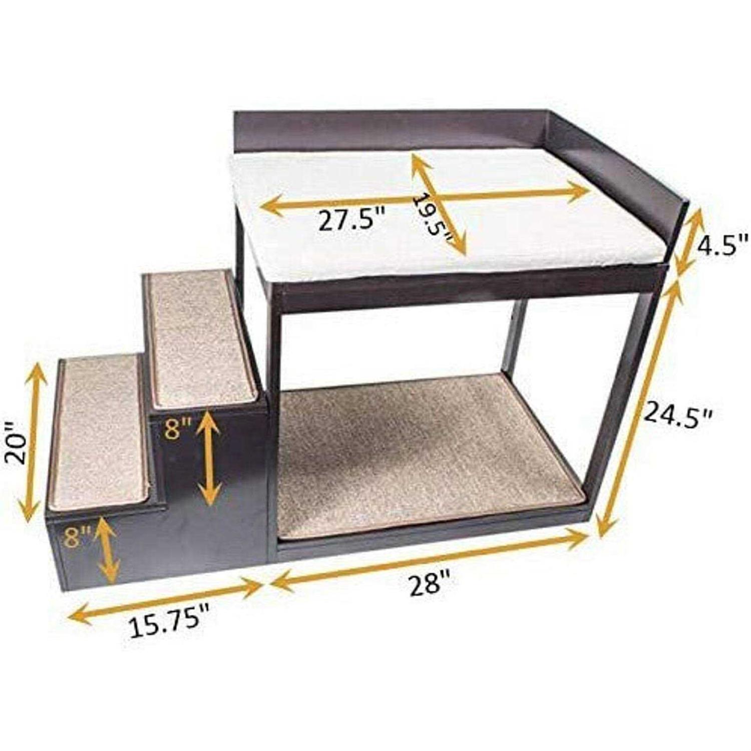 Penn-Plax DOGF60 Buddy Bunk Multi-Level Bed & Step System for Dogs Cats