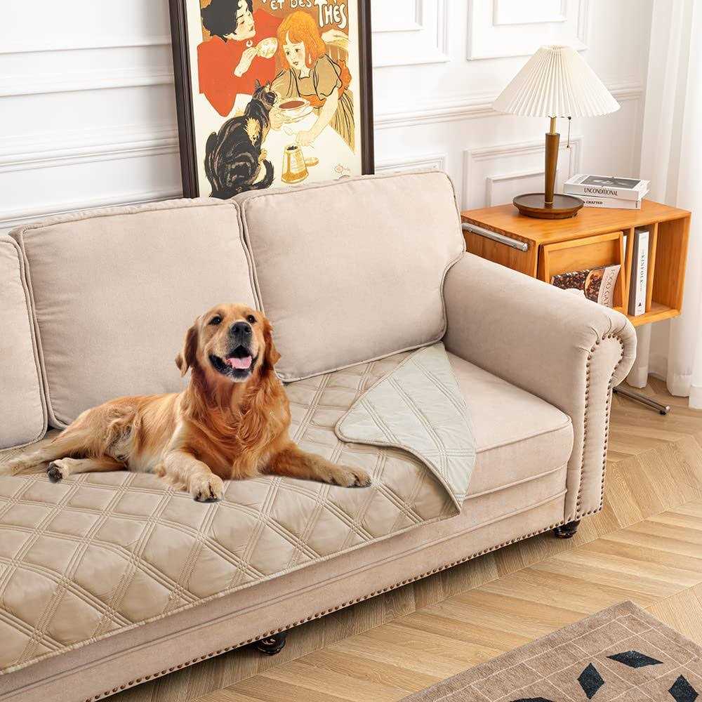 SUNNYTEX Waterproof & Reversible Dog Bed Cover Pet Blanket Sofa