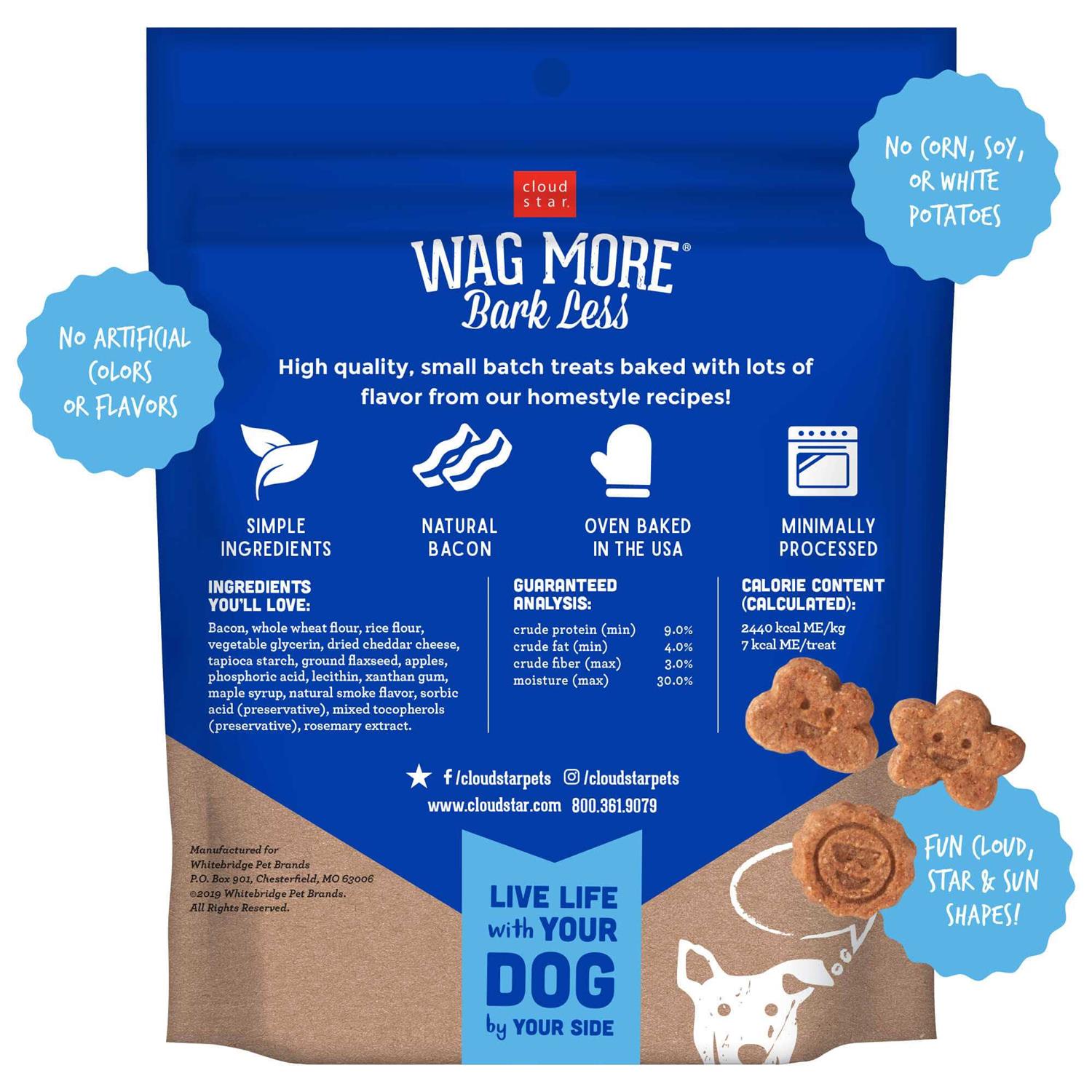 Cloud Star Wag More Bark Less Grain Free Oven Baked Dog Treats