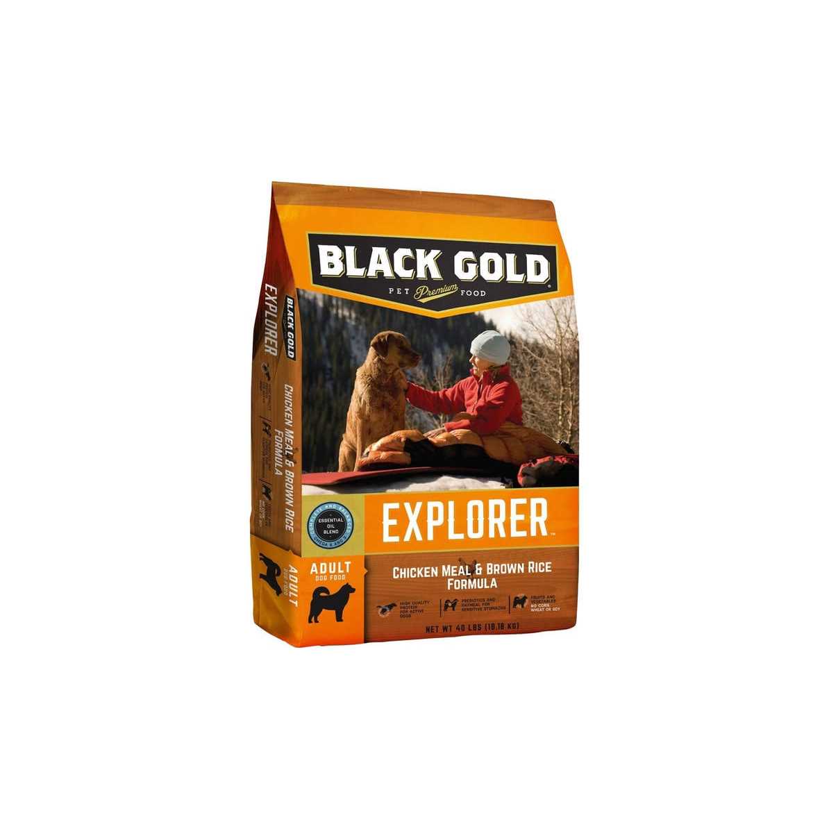 Black Gold Explorer Dog Food Chicken Meal & Brown Rice Formula