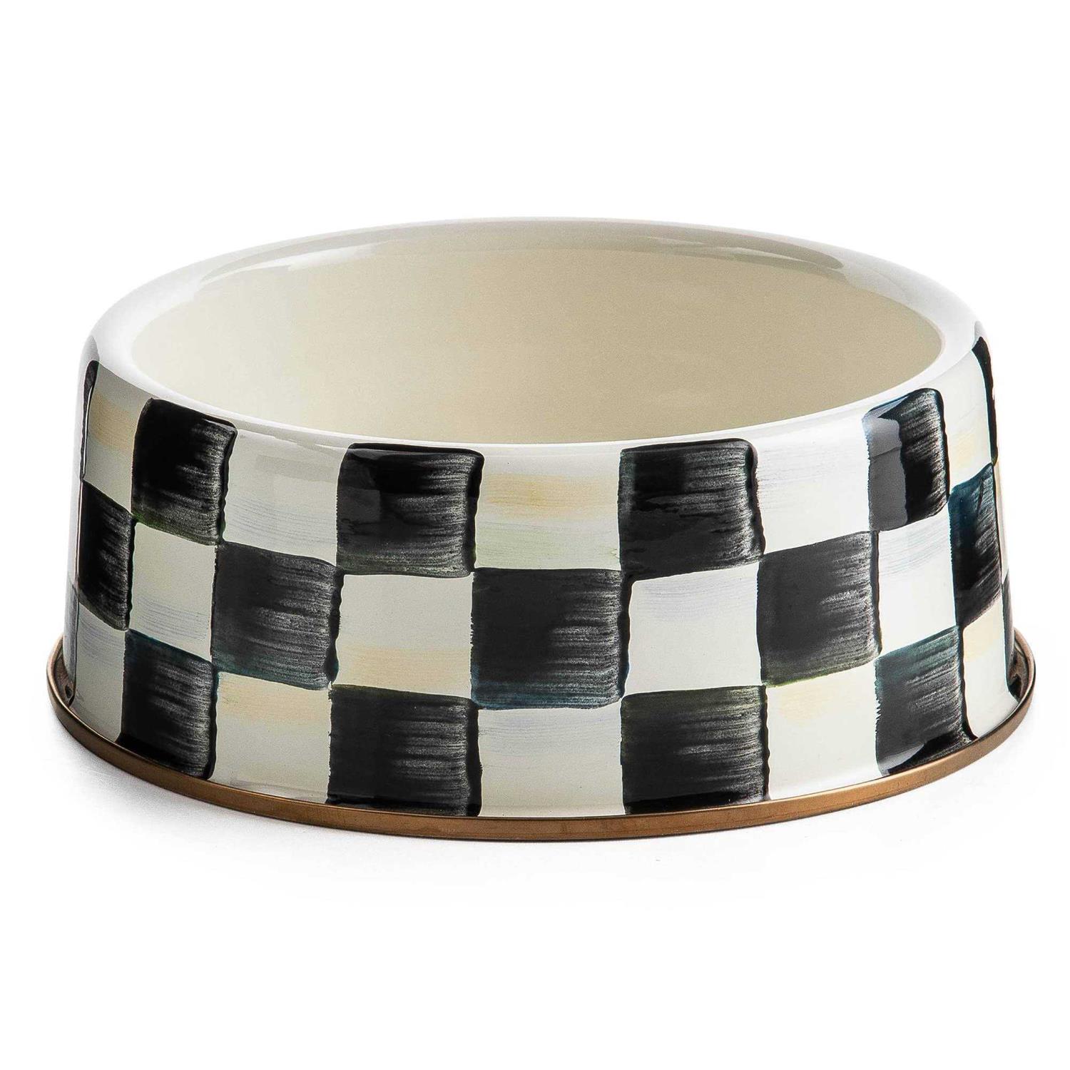 MacKenzie-Childs Check Pet Dish