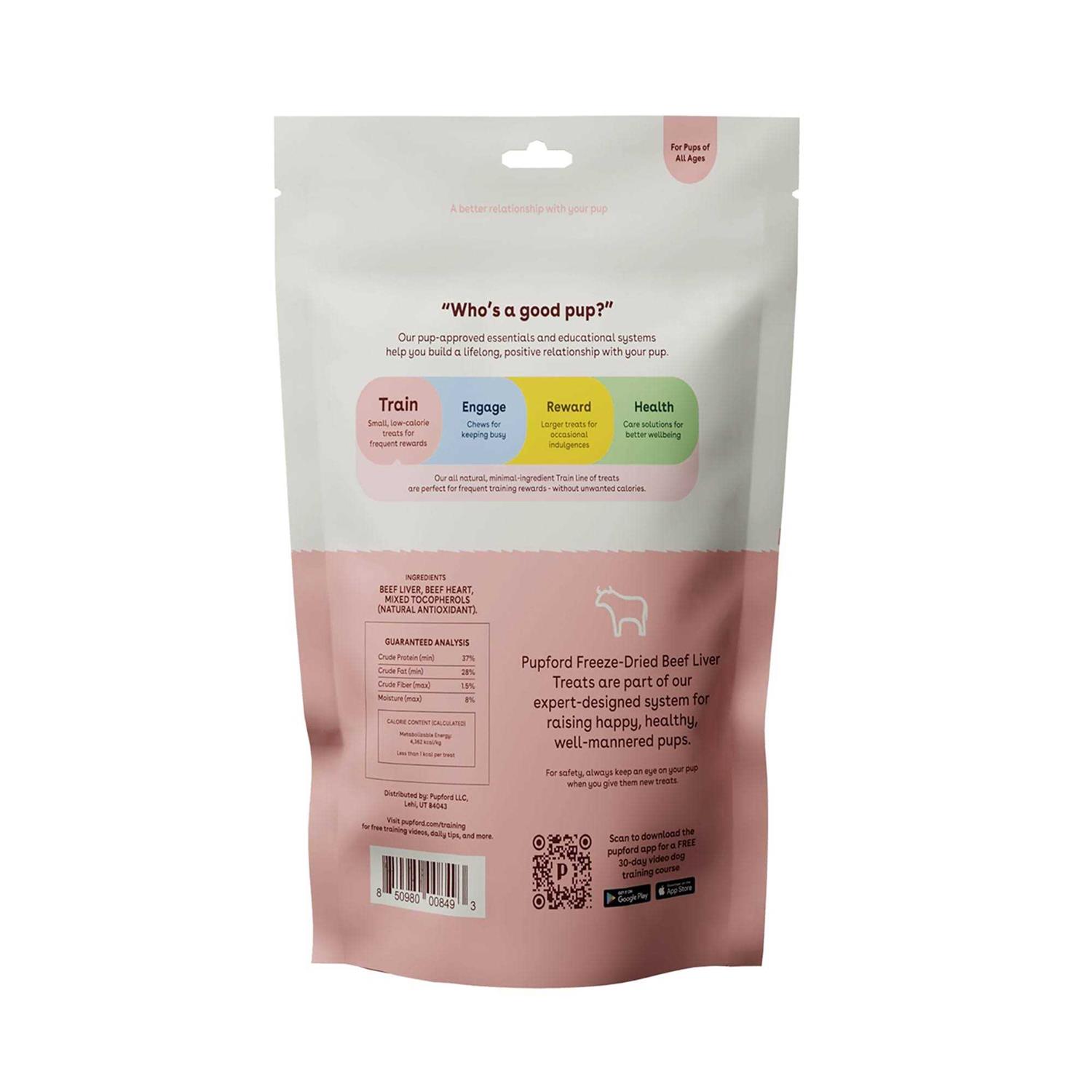 Pupford Beef Liver Training Freeze-Dried Dog Treats