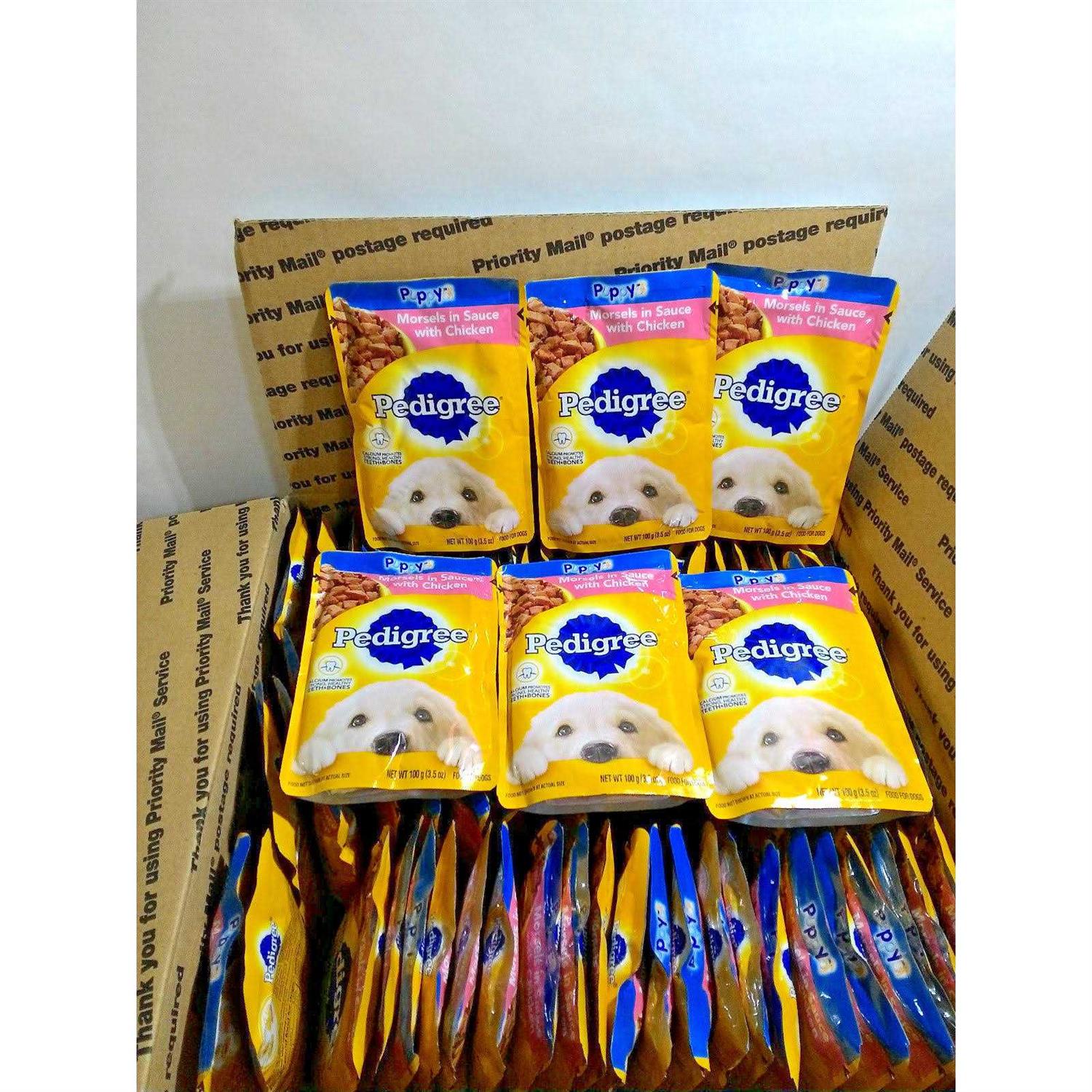 Pedigree Puppy Morsels in Sauce Chicken Wet Dog Food