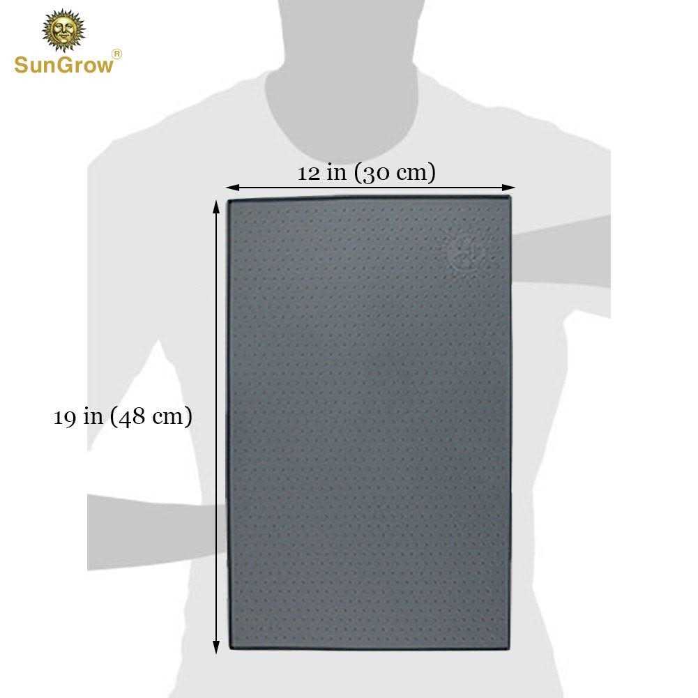 SunGrow Silicone Pet Feeding Mat, with Raised Edges, No Skid Food Mat for Dogs, Cats, Rabbits and More