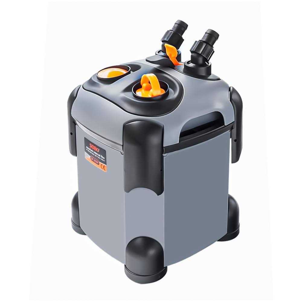 CANVUNTHY Aquarium External Canister Filter Fish Tank Water Circulation Filter with Filter Media 171/225/266/317/397GPH