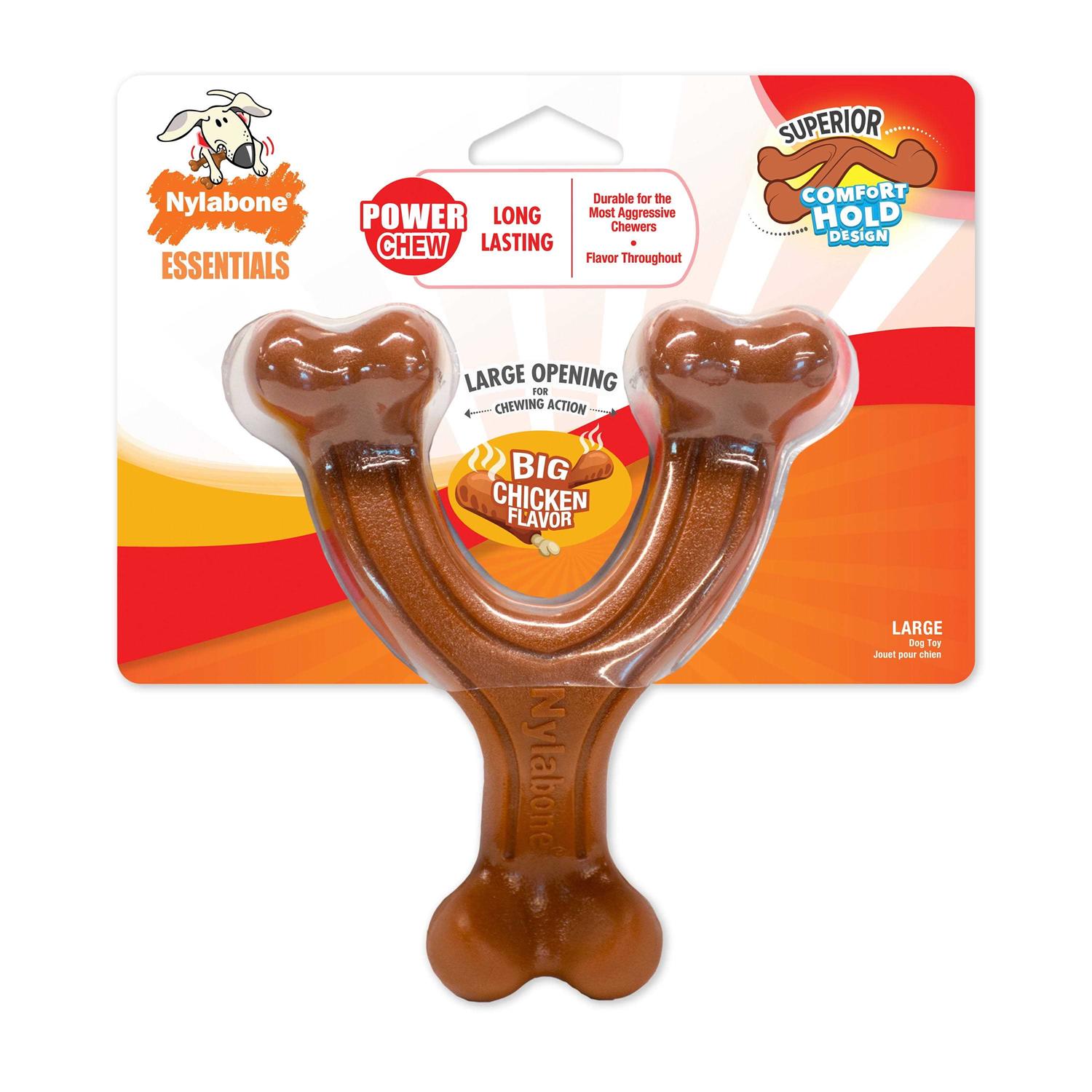 Nylabone Chew Wishbone Power Chew Dog Toy