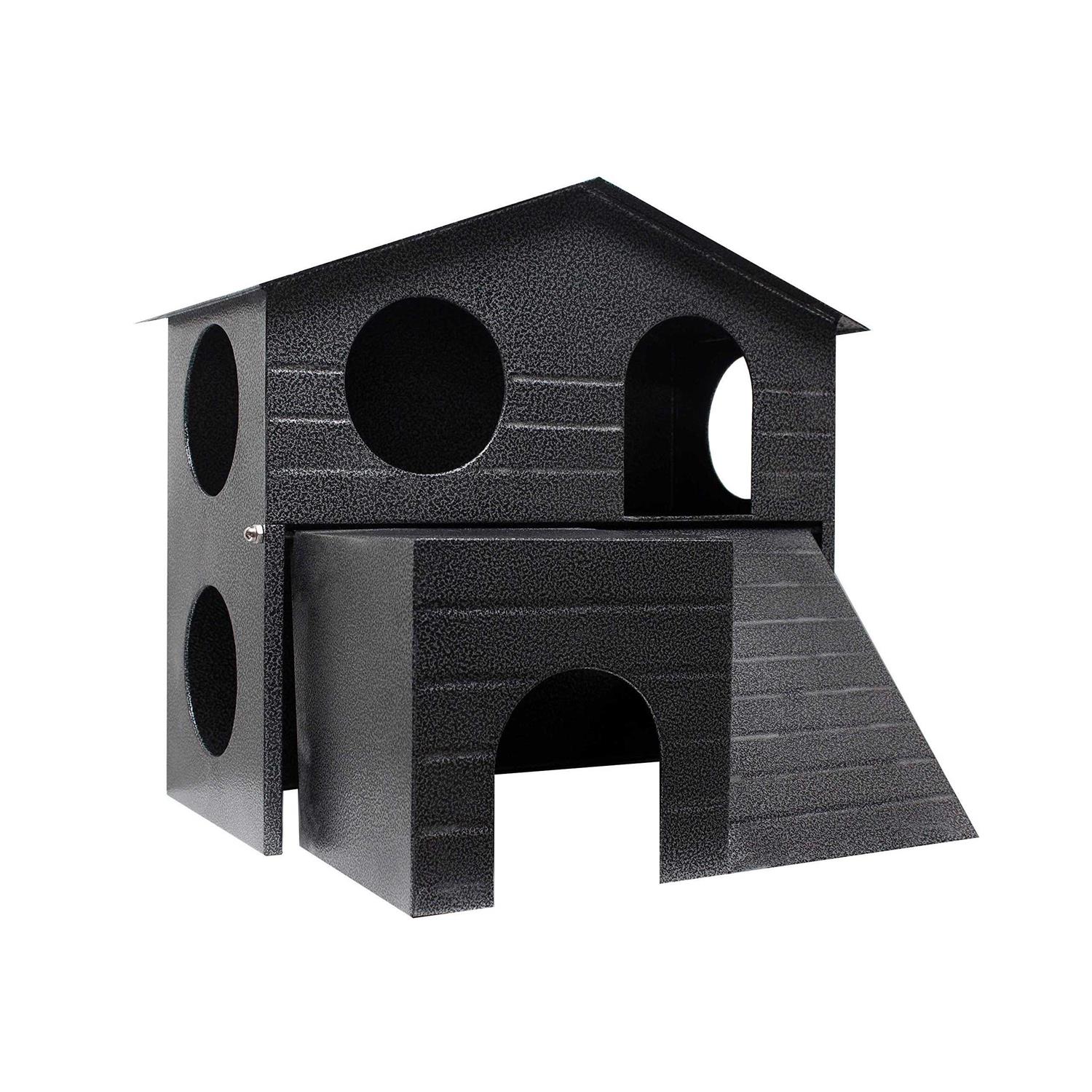 Felix & Fido SafeHaven XL All Metal Small Animal Hideaway Hut. Solid Safe Construction. All Smooth Edges. ChewProof. Foldable Design. Guaranteed
