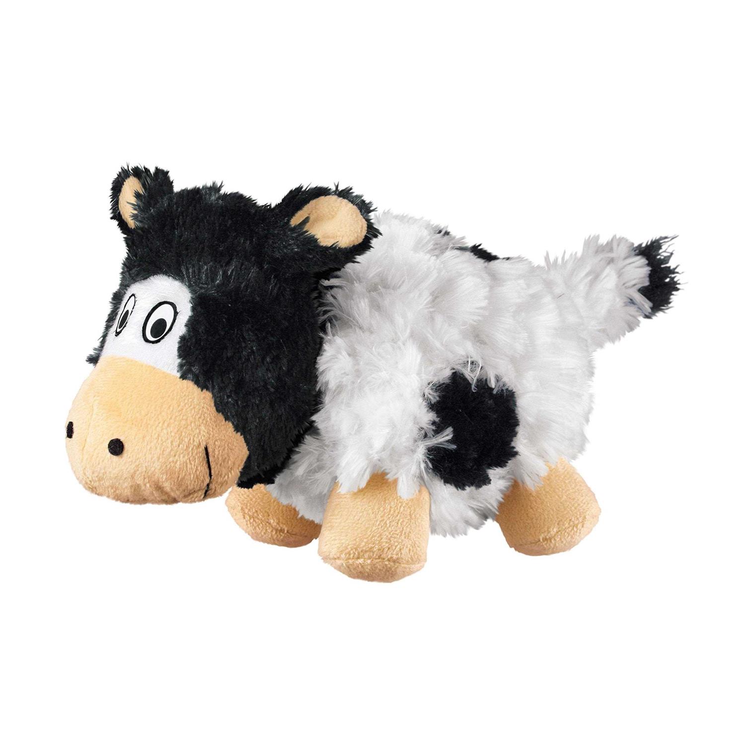 KONG Barnyard Cruncheez Cow Dog Toy
