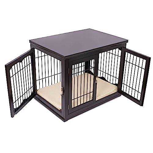 BirdRock Home Decorative Small Dog Kennel with Pet Bed