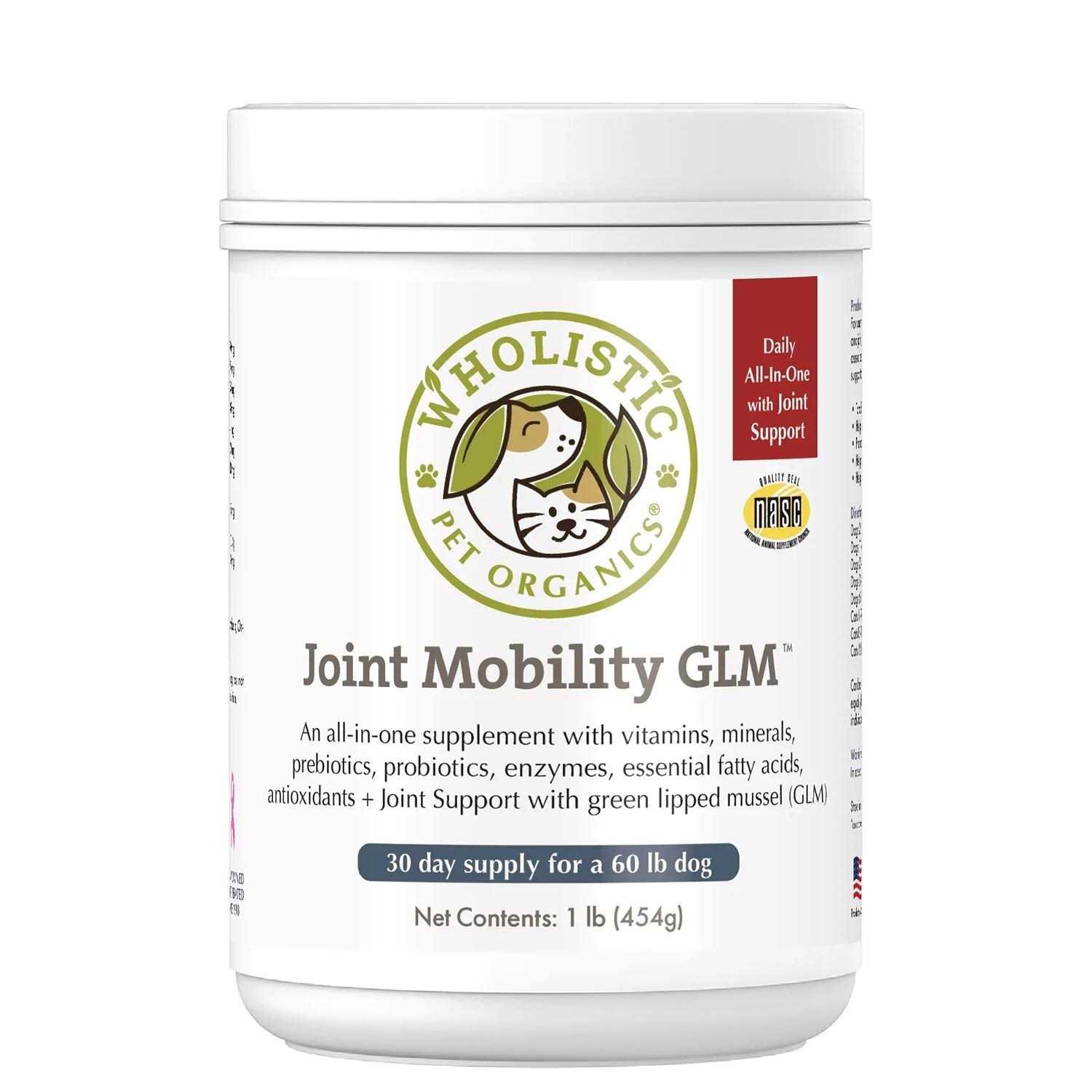 Wholistic Pet Organics Joint Mobility with Green Lipped Mussel