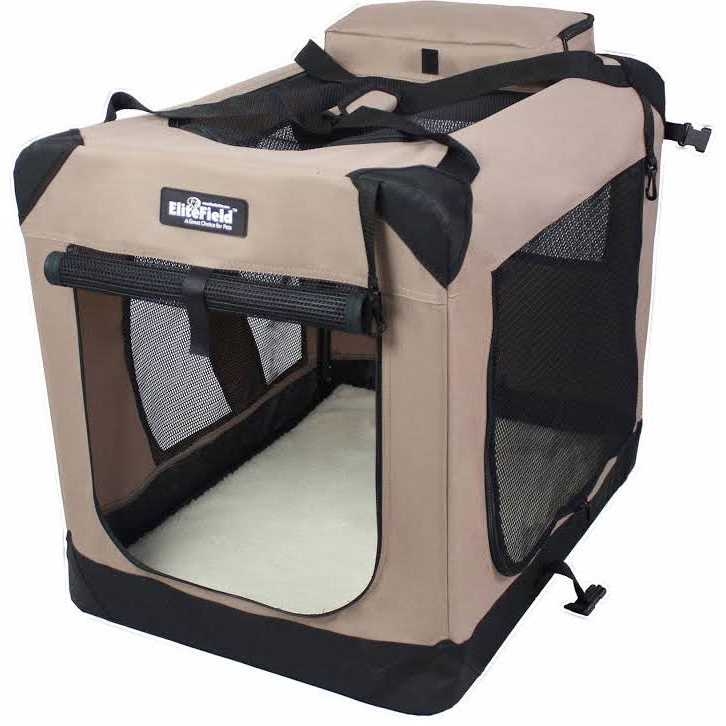 EliteField 3-Door Folding Soft Dog Crate
